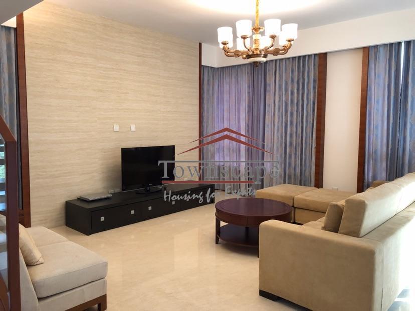 big livingroom Massive New Penthouse in Yanlord Pudong for Rent in Shanghai