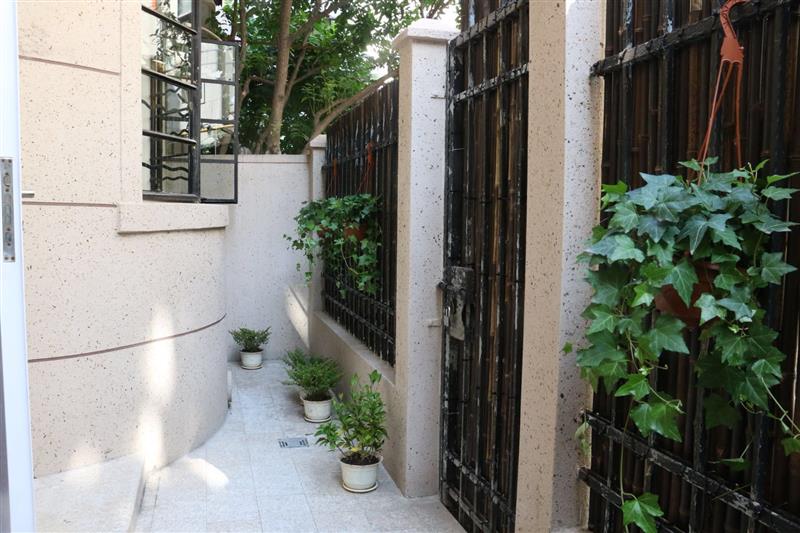 front gated yard  Bright 300sqm 4F FFC Lane House for Rent in Shanghai.