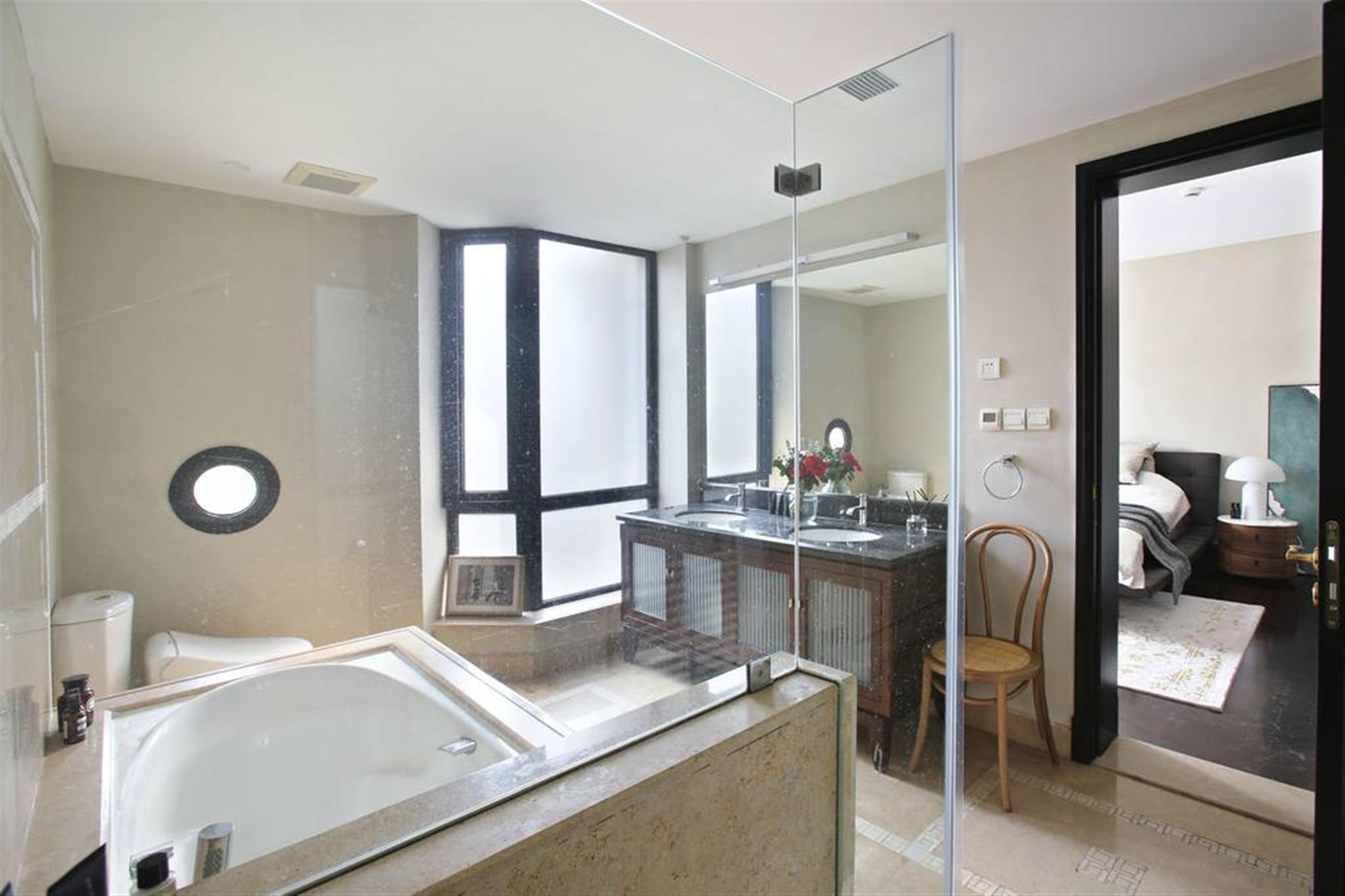 Large Master Bathroom Gorgeous New Spacious FFC Belgravia Apartment for Rent in Shanghai