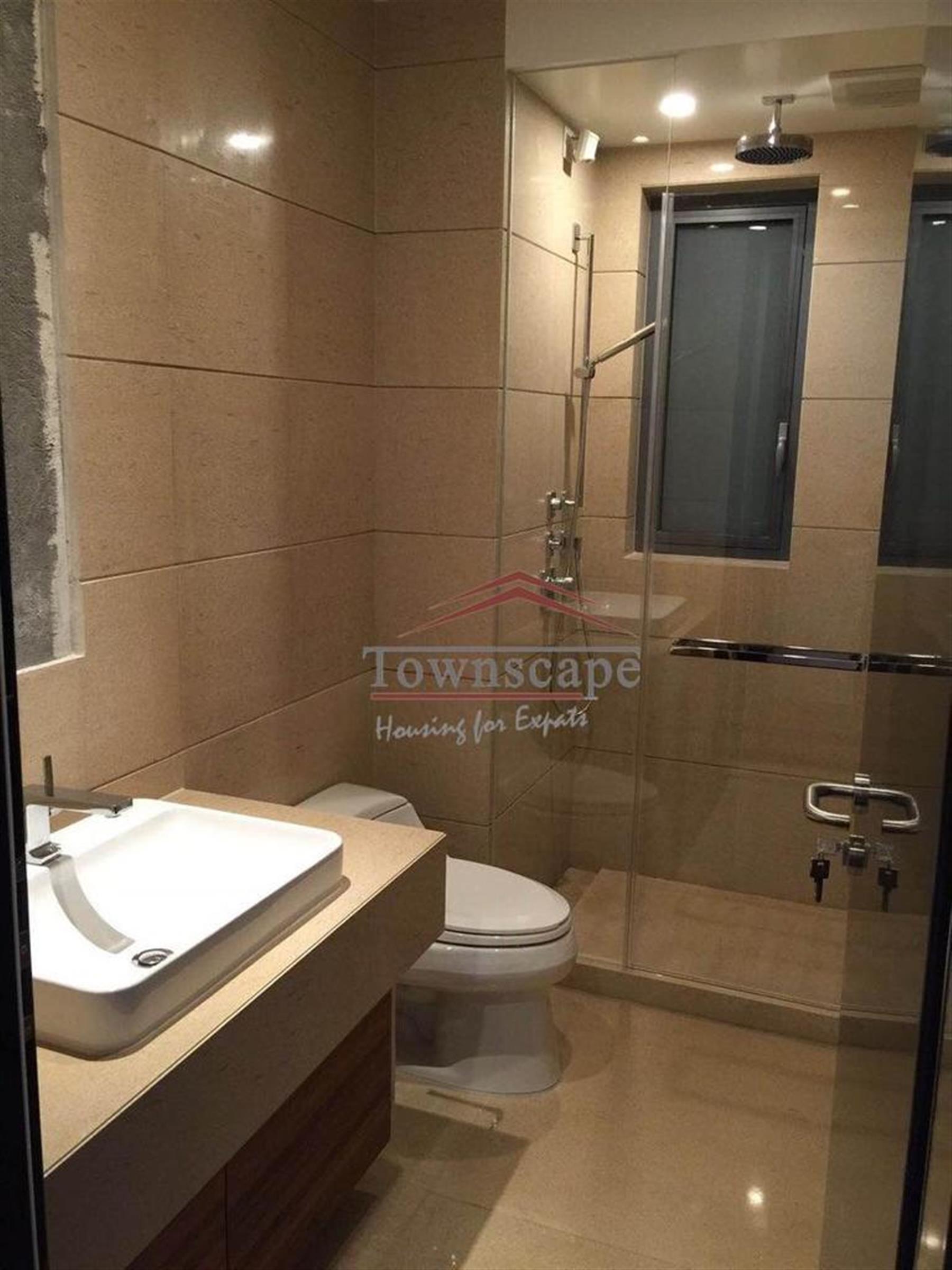 new bathroom Ultra-lux Renovated Sinan Mansions Spacious Apartment in Shanghai for Rent