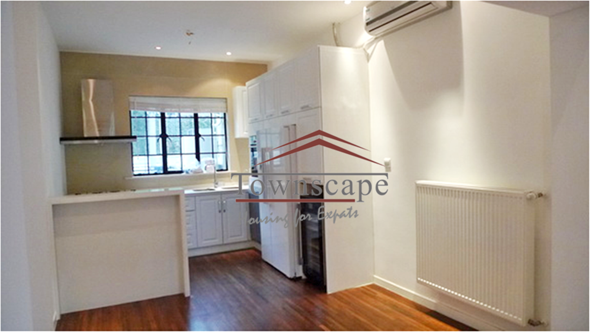 open kitchen 4F Historical FFC Lane House w Backyard in Shanghai for Rent