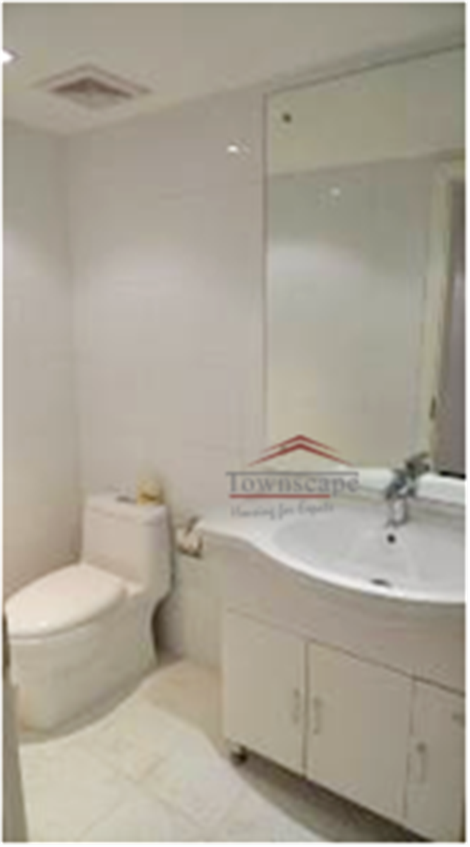 Bright bathroom 4F Historical FFC Lane House w Backyard in Shanghai for Rent