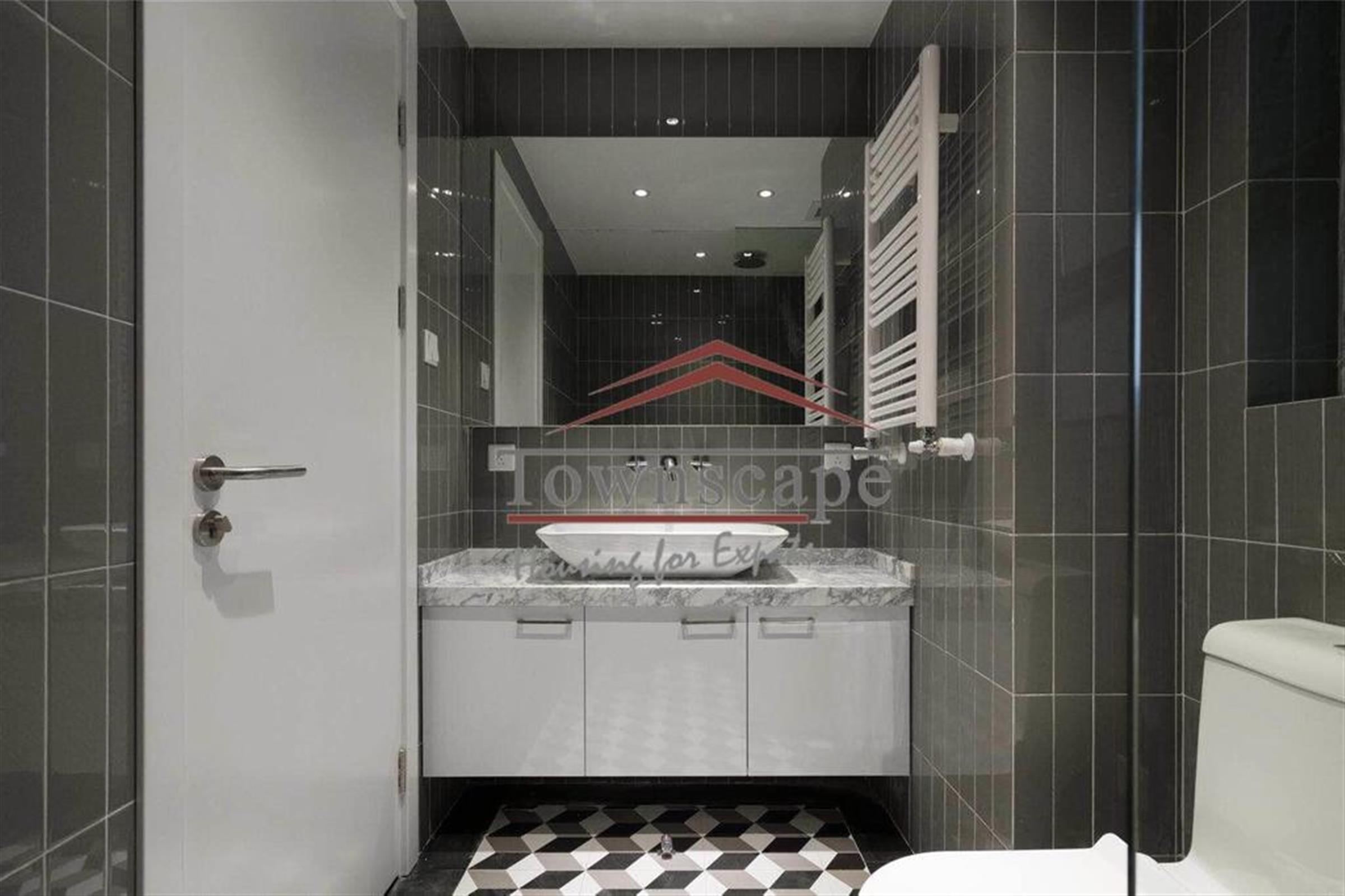 new bathroom Rare Downtown Jing’an 4BR apartment for Rent in Shanghai
