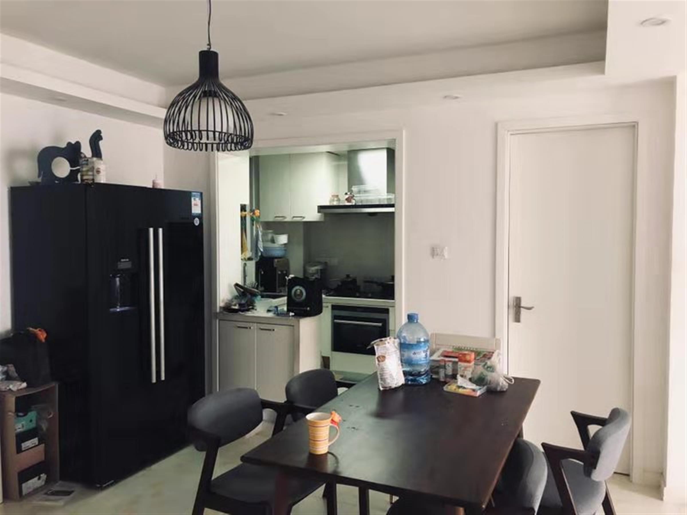 big fridge Spacious 2BR Furnished Jing’an Shanghai Apartment for Rent