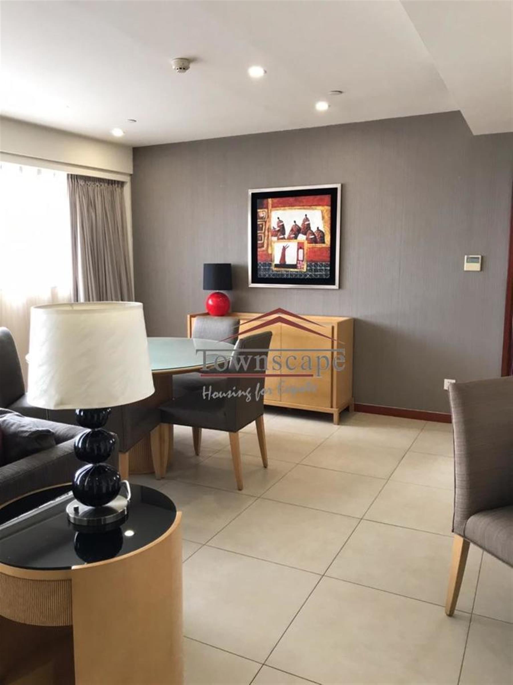 Big livingroom High End Putuo Service Apartments Available in Shanghai