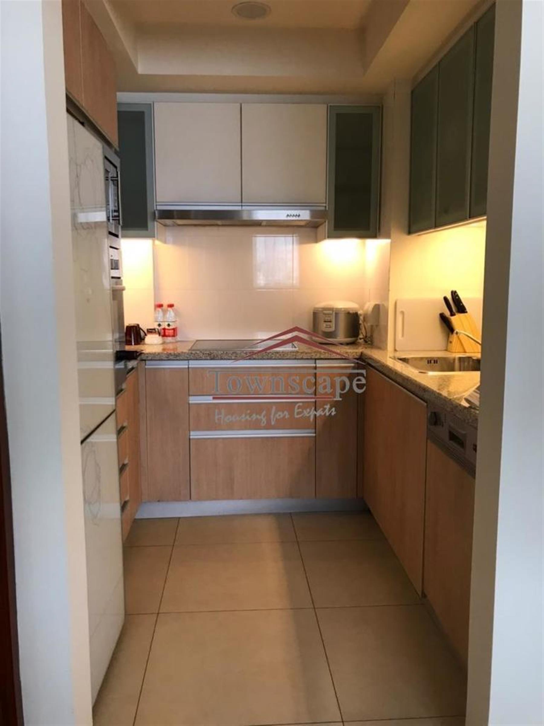 Functional Kitchen High End Putuo Service Apartments Available in Shanghai