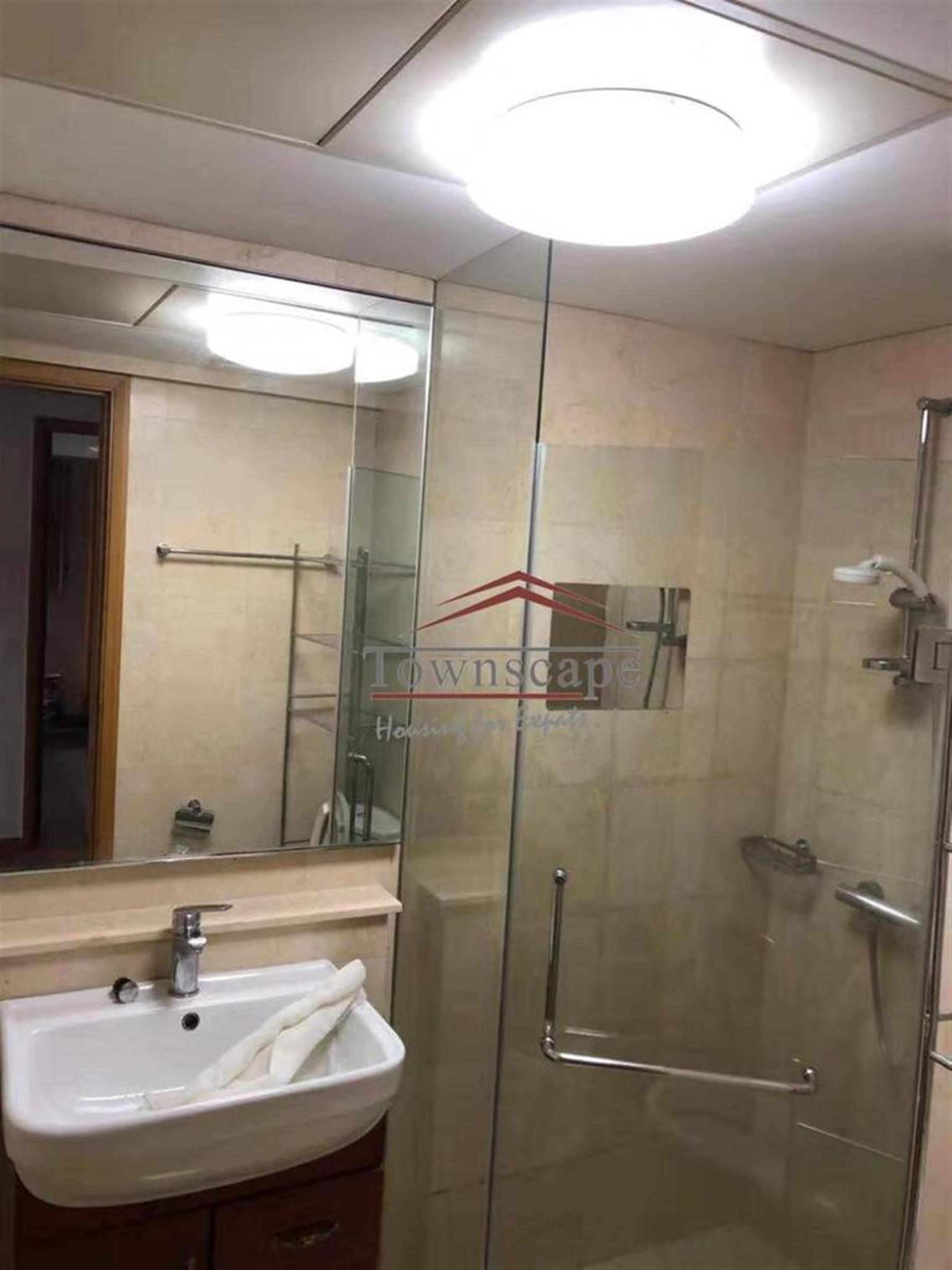 big shower One Park Ave Jing’An Apartment for Rent in Shanghai