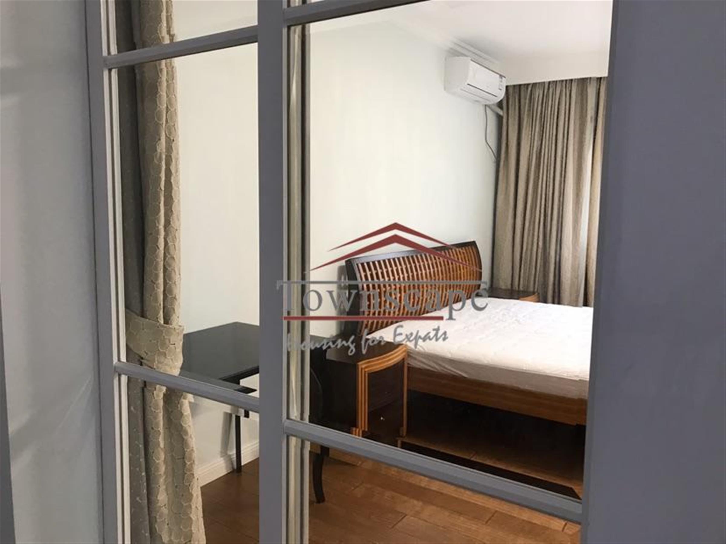 bright bedroom Spacious Renovated XTD Apartment for Rent in Shanghai