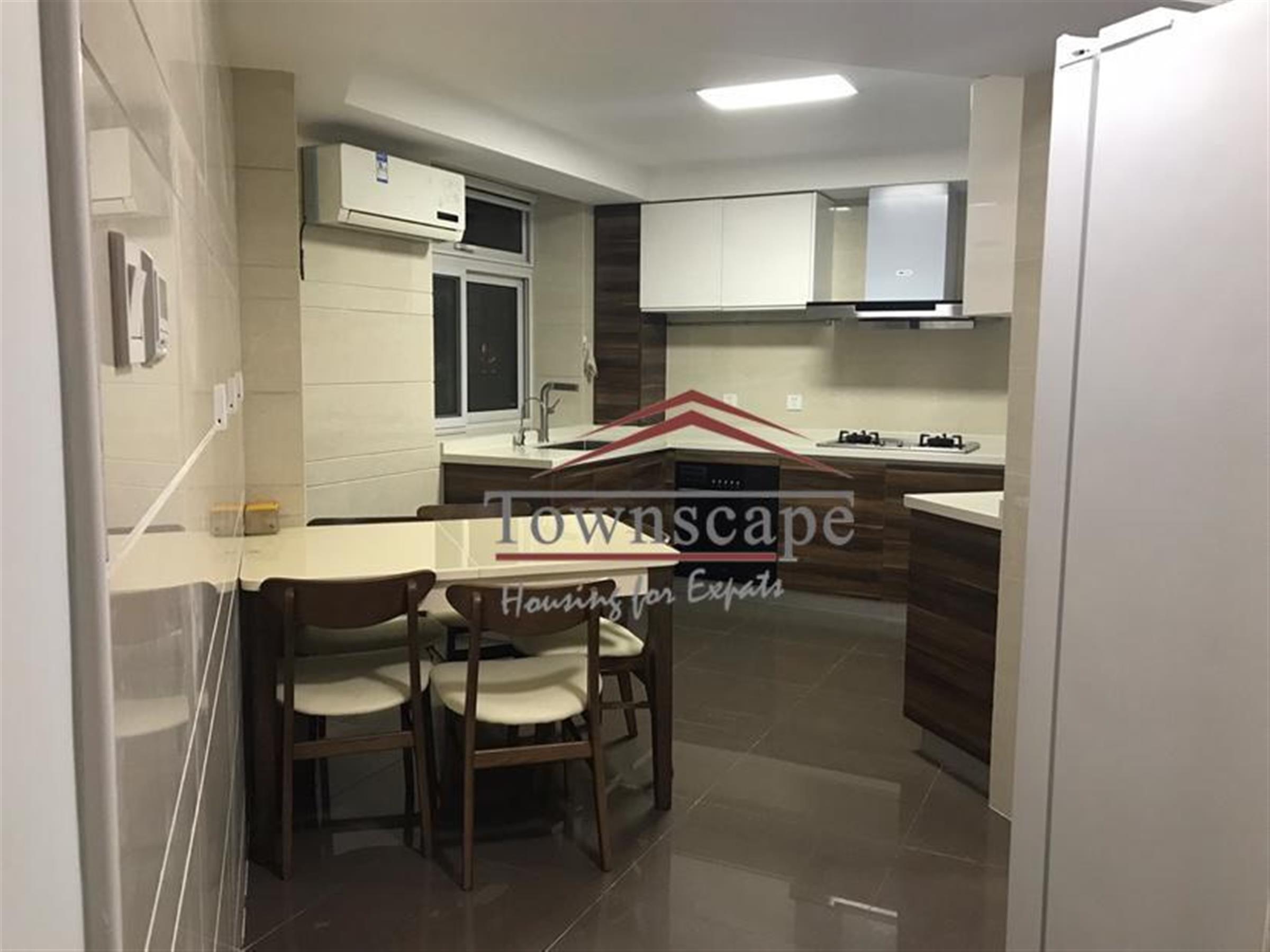 huge kitchen Spacious Renovated XTD Apartment for Rent in Shanghai