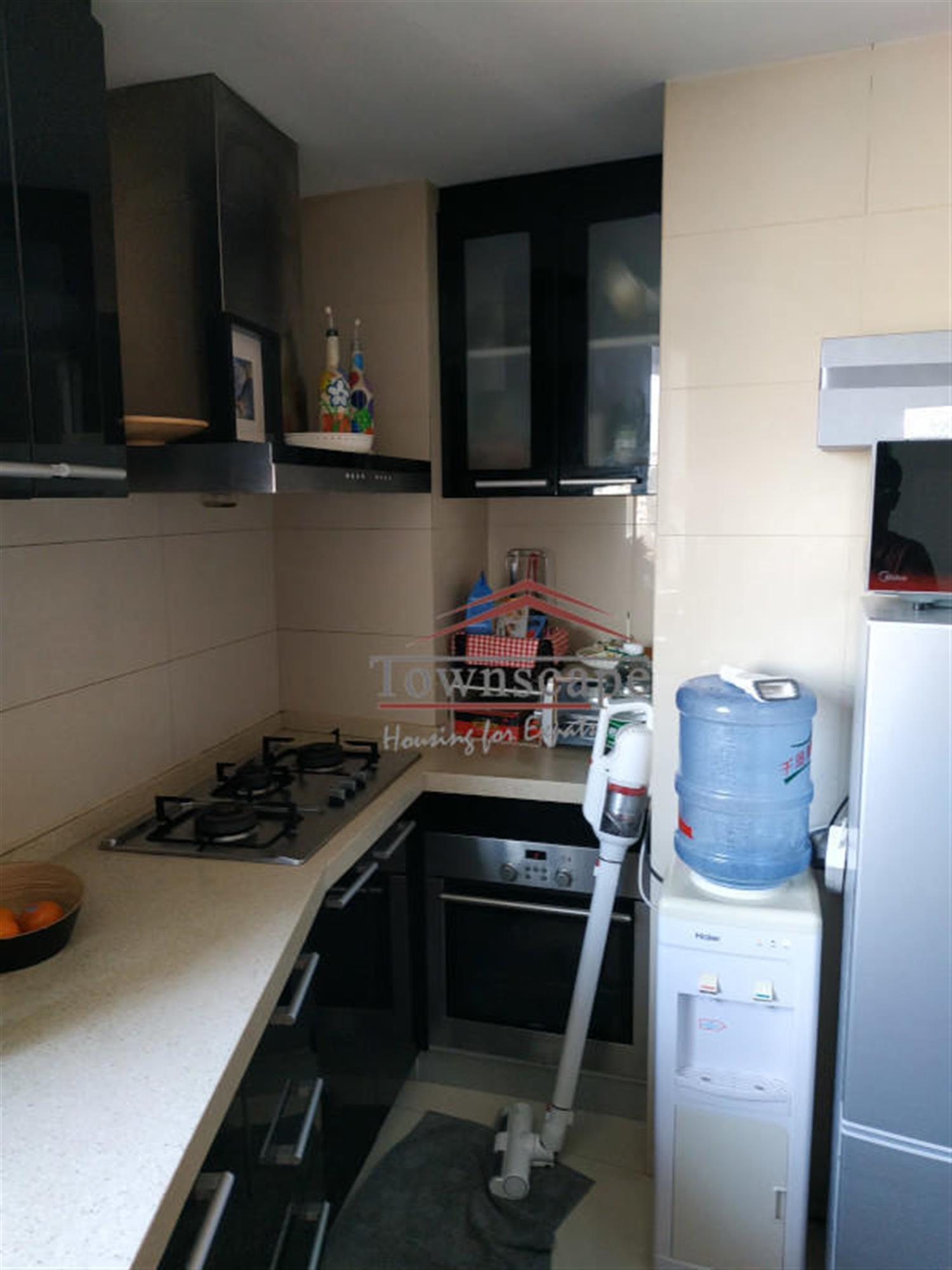 Long Kitchen Spacious Cozy XTD Apartment with Big Balcony for Rent in Shanghai