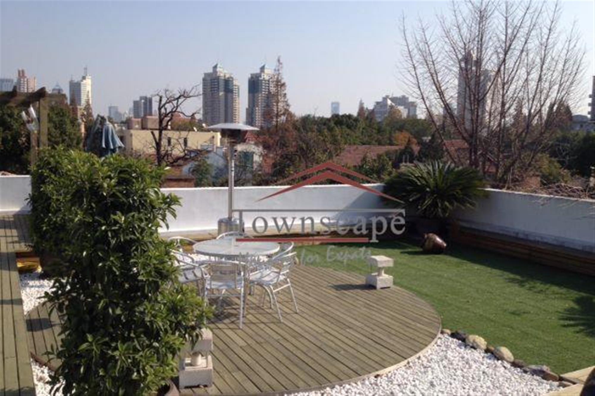 ROOFTOP Garden FFC Rooftop Dream Garden + 2 Terraces Apartment for Rent in Shanghai