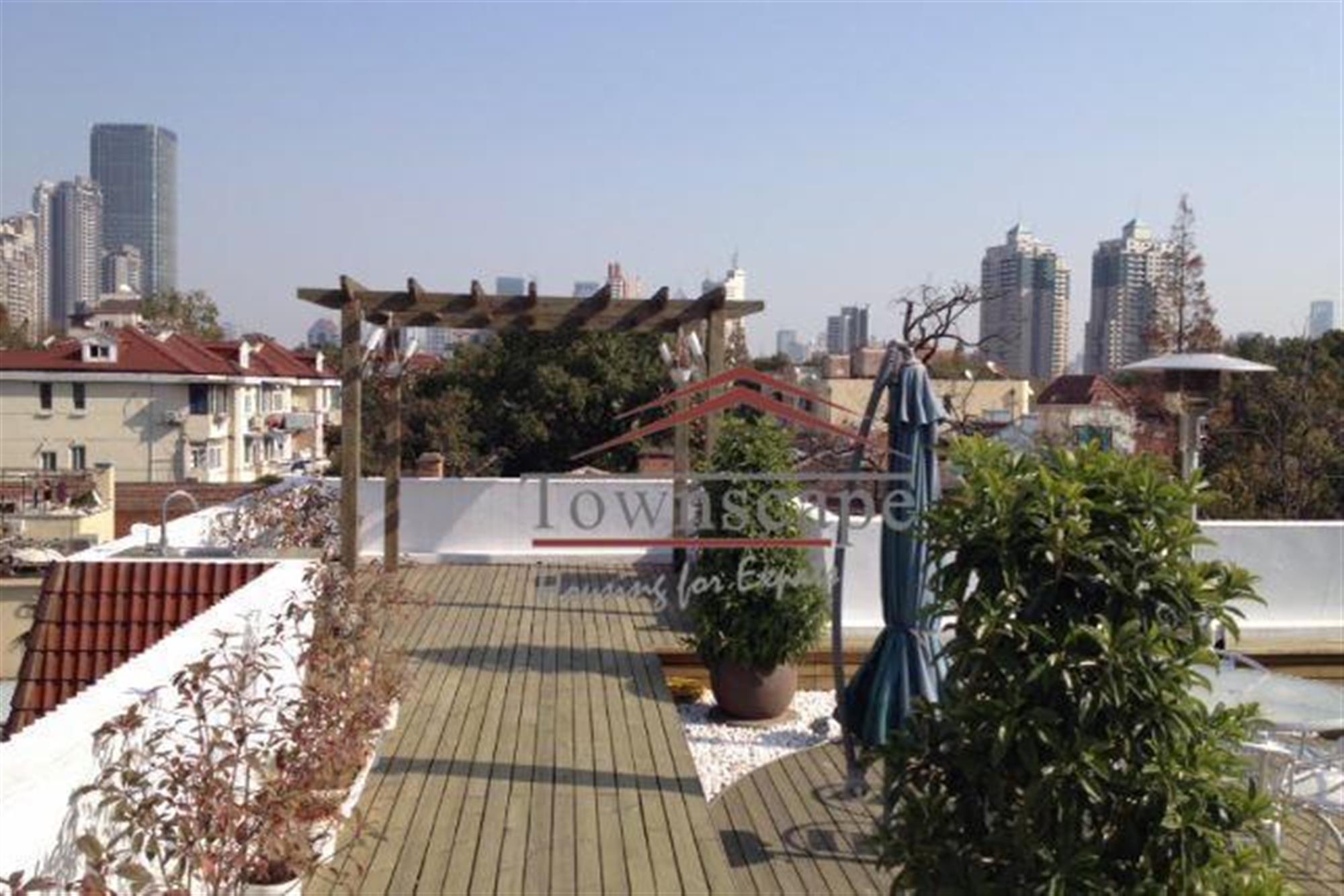 ROOFTOP GARDEN FFC Rooftop Dream Garden + 2 Terraces Apartment for Rent in Shanghai