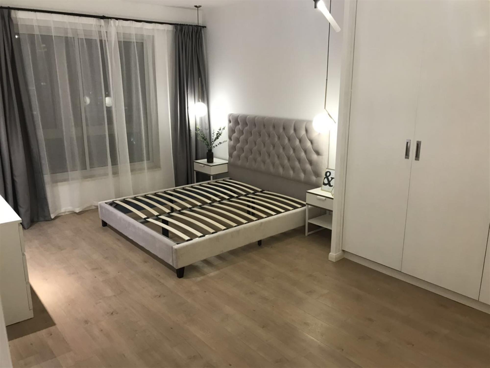 large bedroom Renovated Modern La Doll Apartment for Rent in Jing’an Shanghai