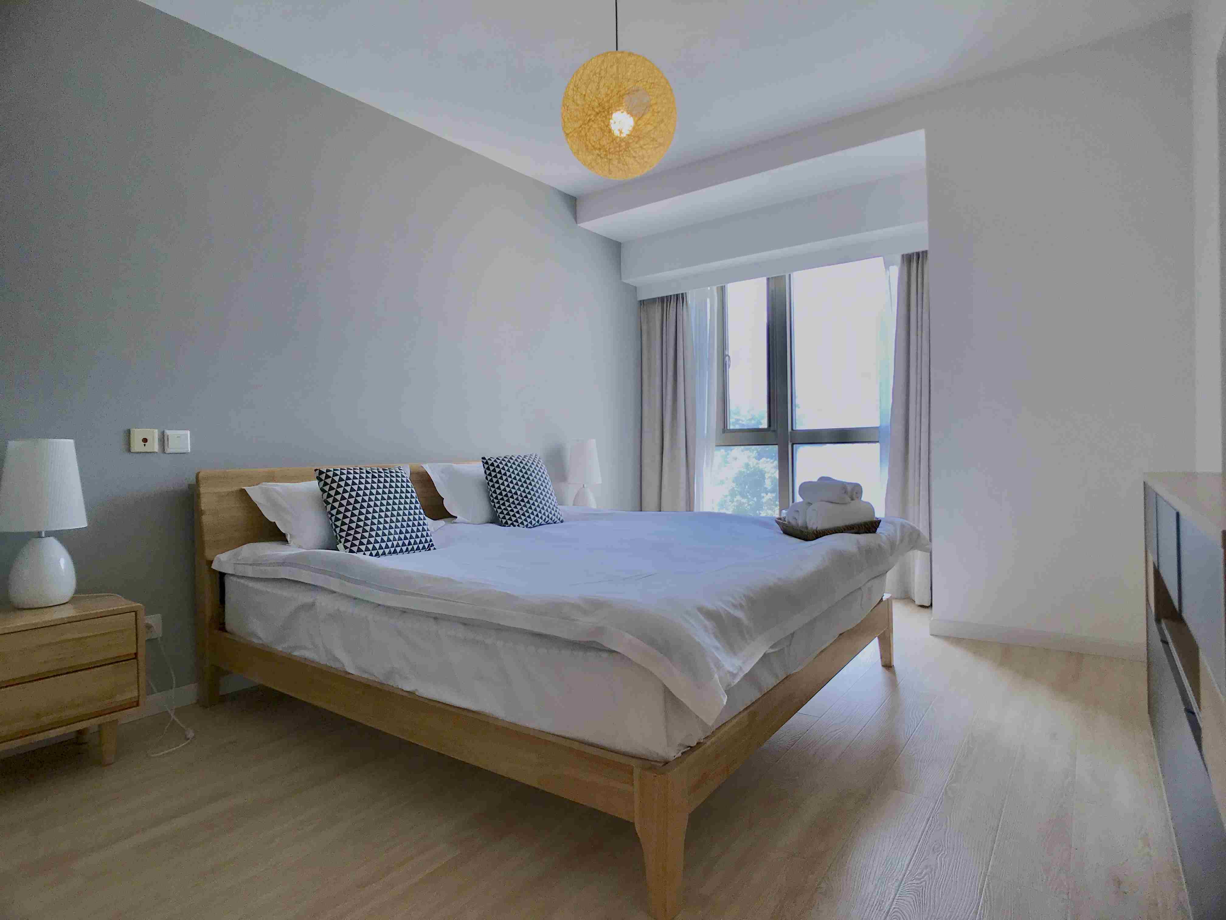 New Furniture Spacious Modern One Park Ave Apartment for Rent in Jing’an, Shanghai