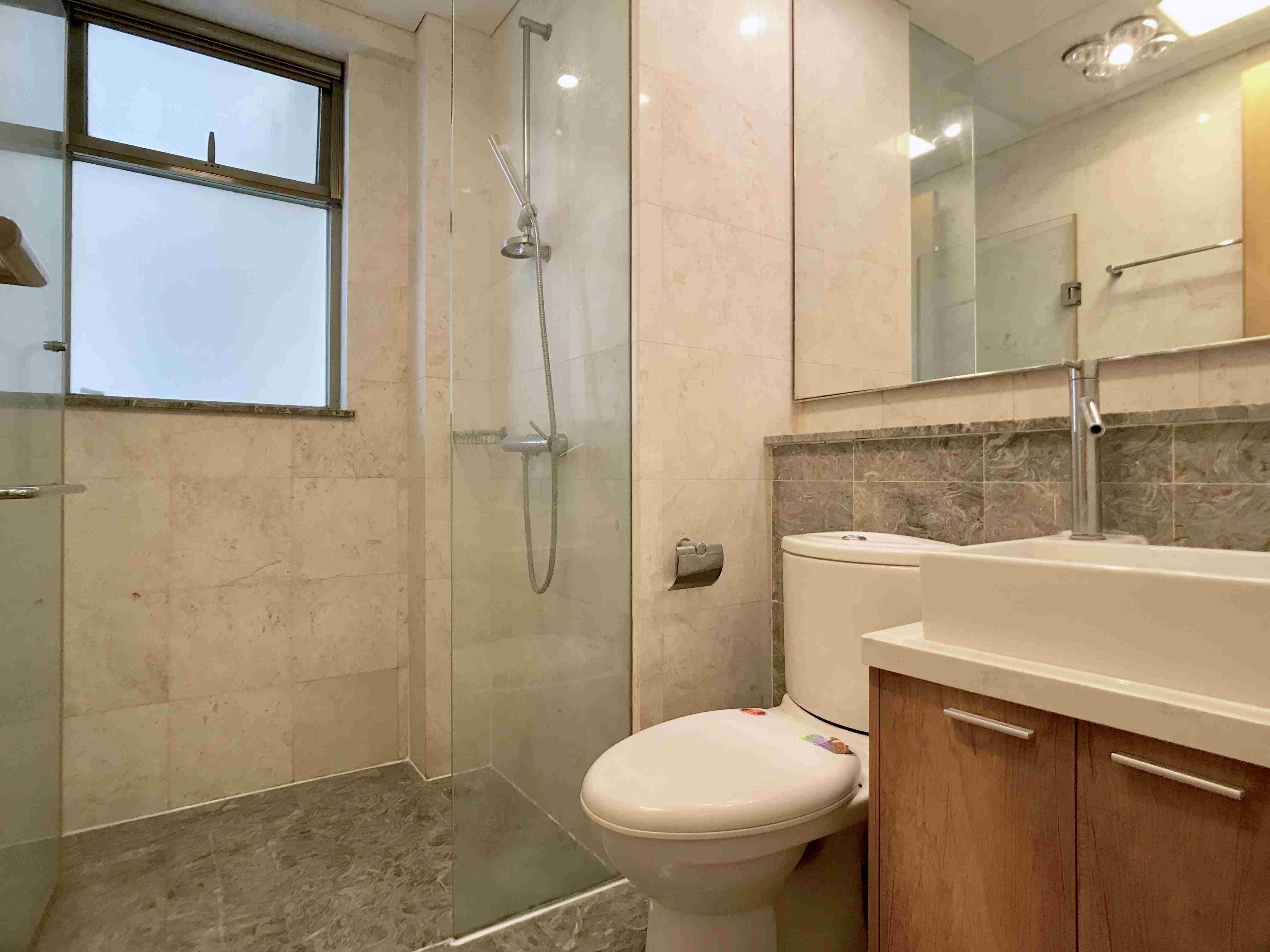 big shower Spacious Modern One Park Ave Apartment for Rent in Jing’an, Shanghai