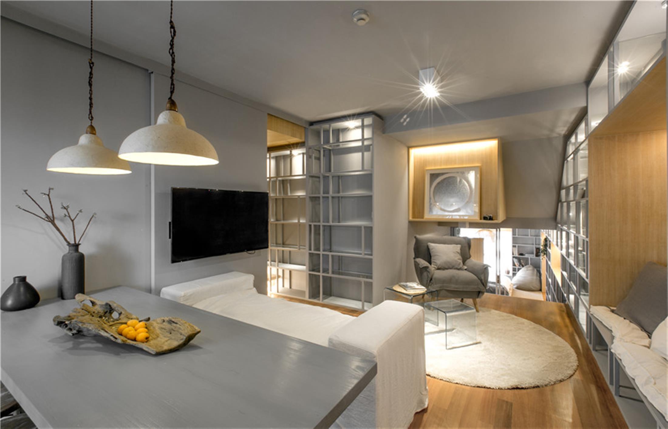 Fascninating Livingroom FFC Duplex w Brand-New Furnishings for Rent in Shanghai