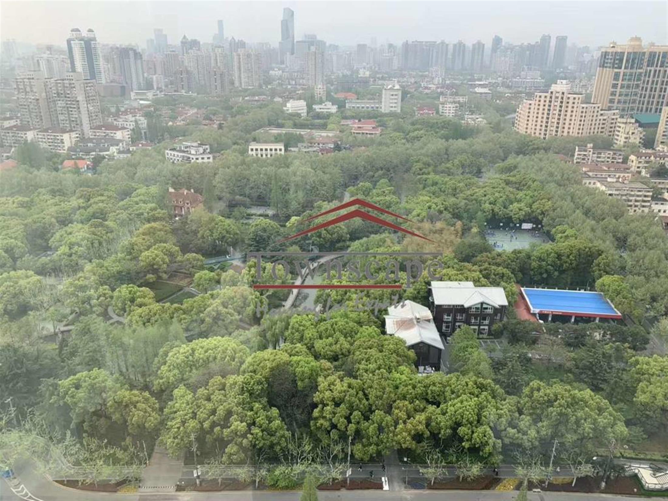 park view Spacious Parkside Xujiahui Apartment for Rent in Shanghai