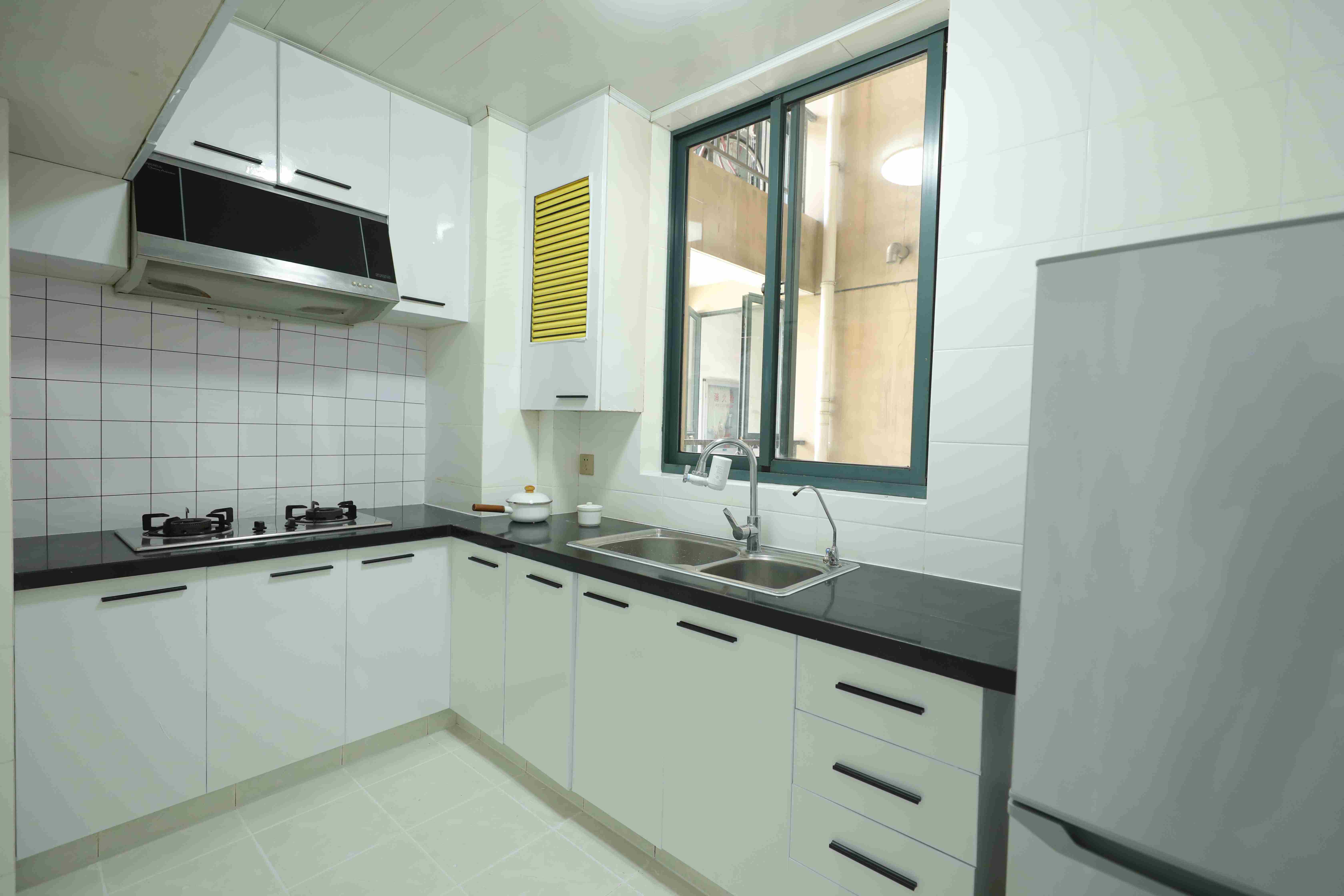 big kitchen New Spacious Bright Laoximen Apartment for Rent in Shanghai