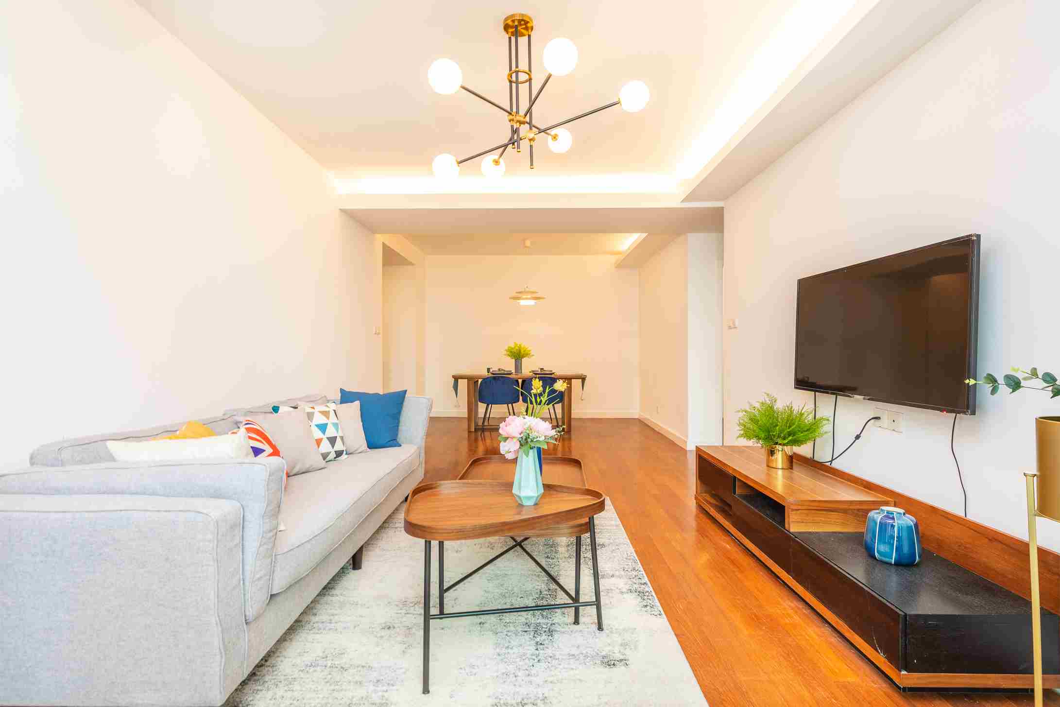 sweet living room Bright Oriental Manhattan Apartment for Rent in Shanghai