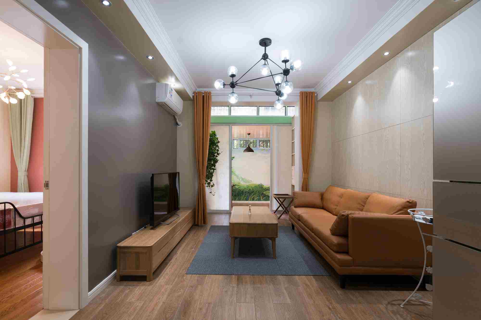 open space 1BR Apt w Patio Near JiaoTong Uni in Shanghai for Rent