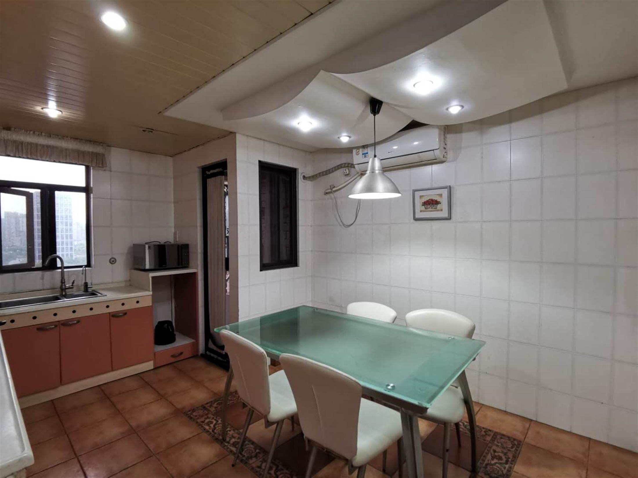 dining area Large Comfy Yu Garden Apartment for Rent in Shanghai