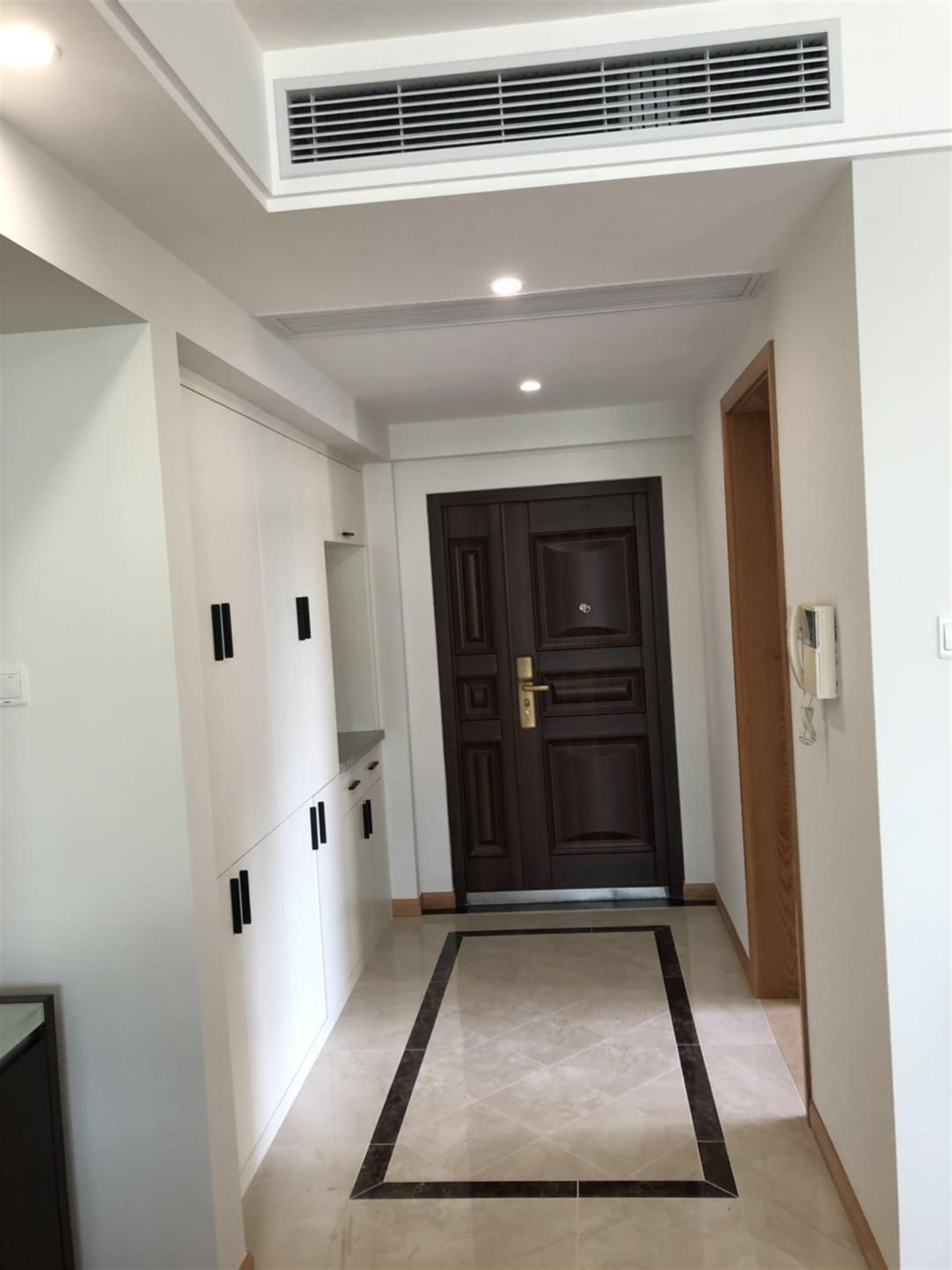 marble floors Newly Renovated One Park Ave Apartment in Jing’an, Shanghai for Rent