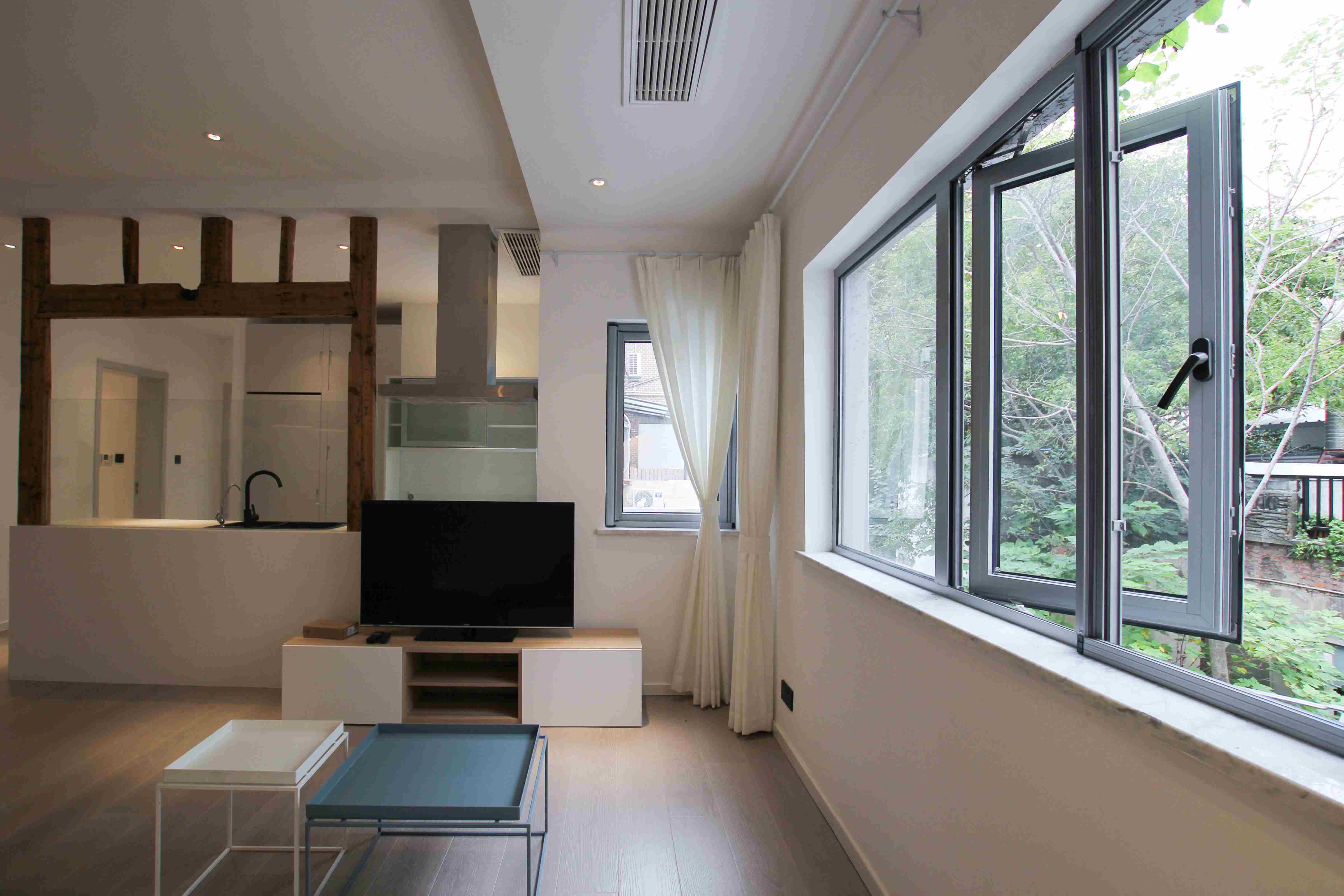 bright windows Entire Spacious 2F Apt in Renovated FFC Lane House for Rent in Shanghai