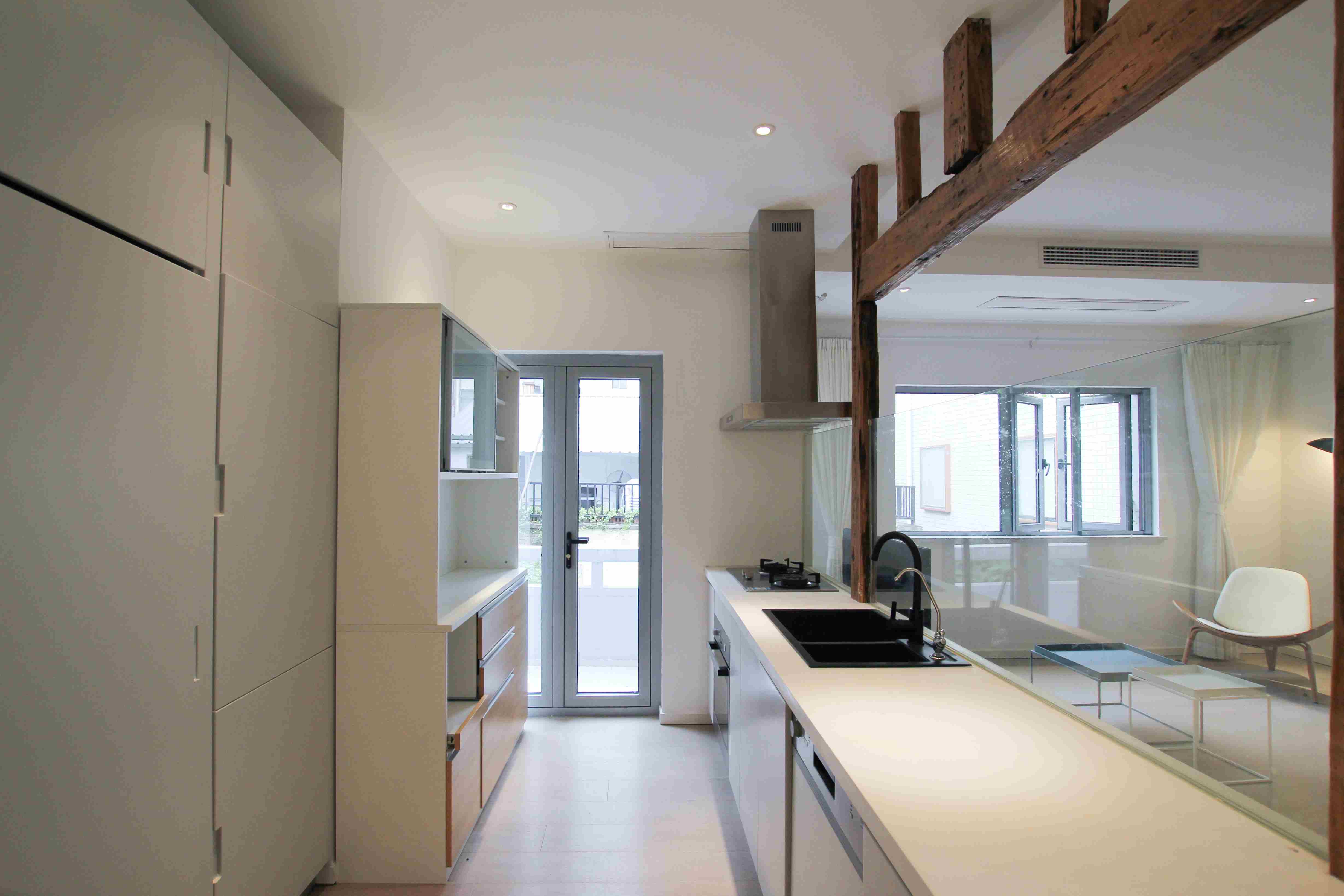 counter space in kitchen Entire Spacious 2F Apt in Renovated FFC Lane House for Rent in Shanghai