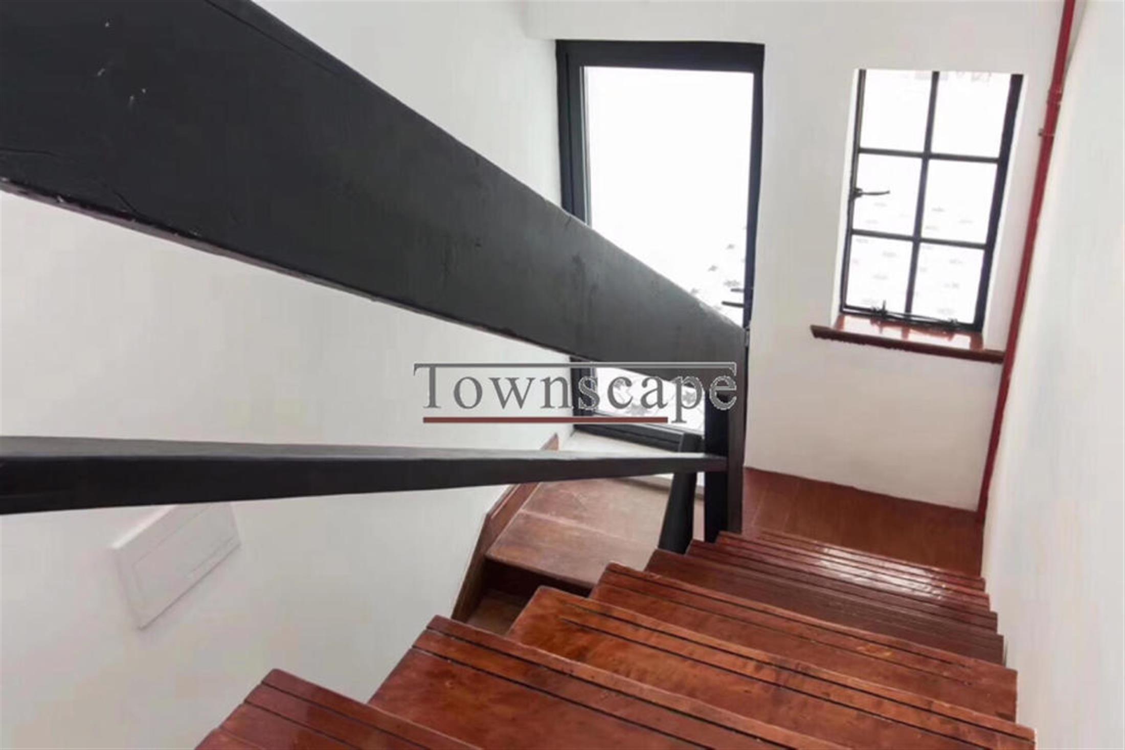 Stairs Spacious Renovated FFC Duplex Lane House Apartment for Rent in Shanghai