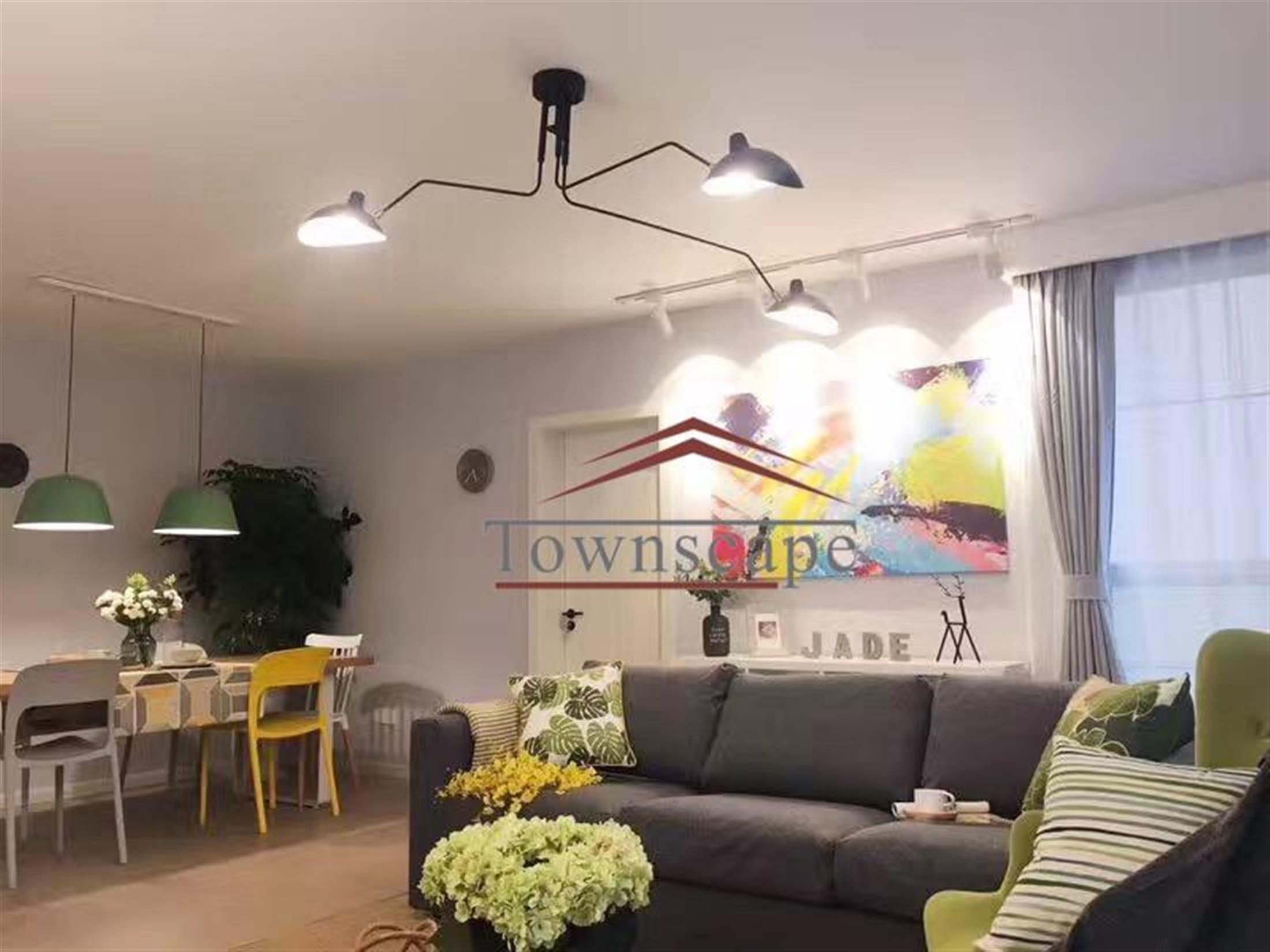 open living space Big Bright LJZ Apartment for Rent in Shanghai