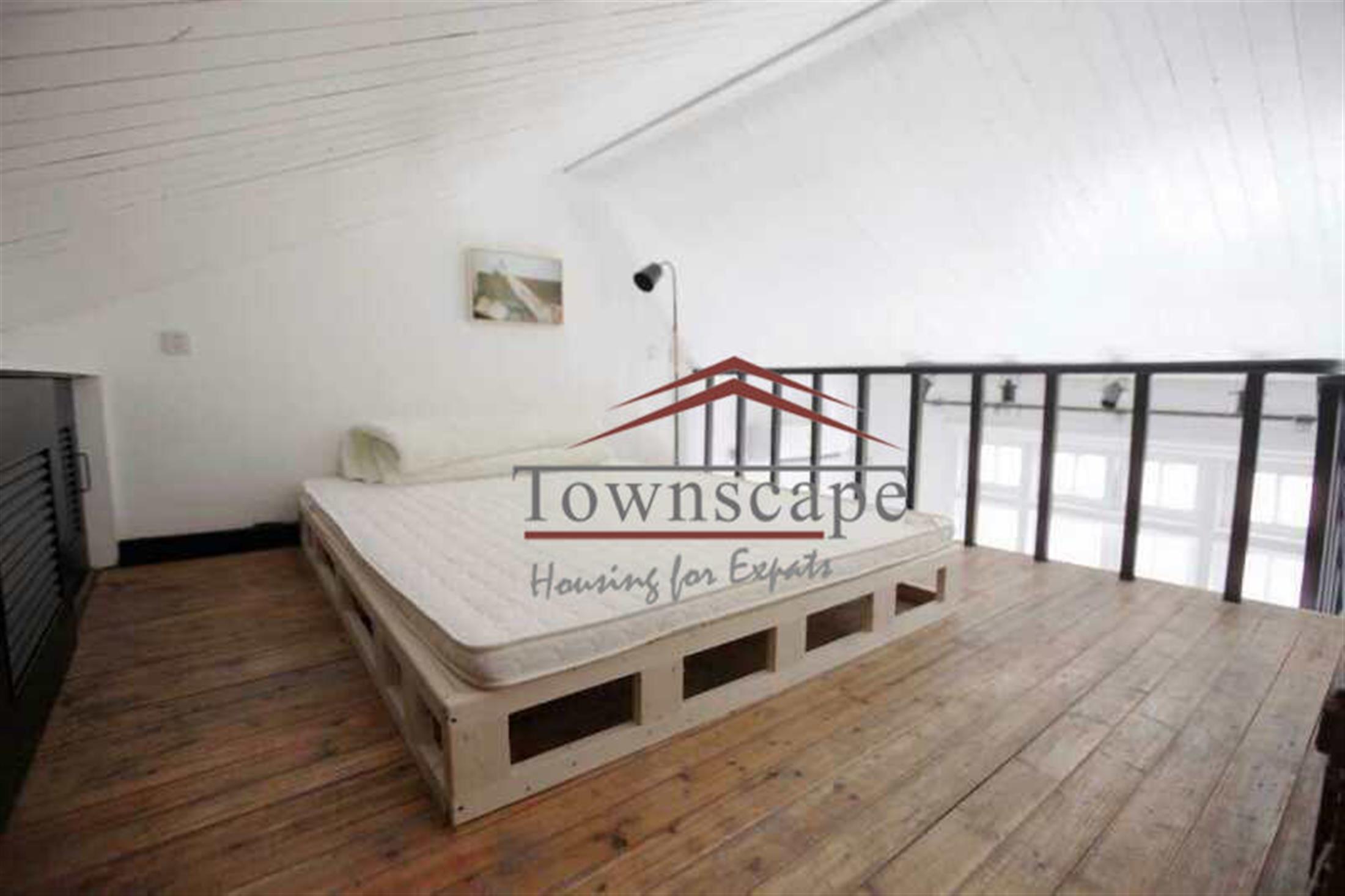 Loft bedroom Bright XTD Duplex for Rent in Quiet Lane House