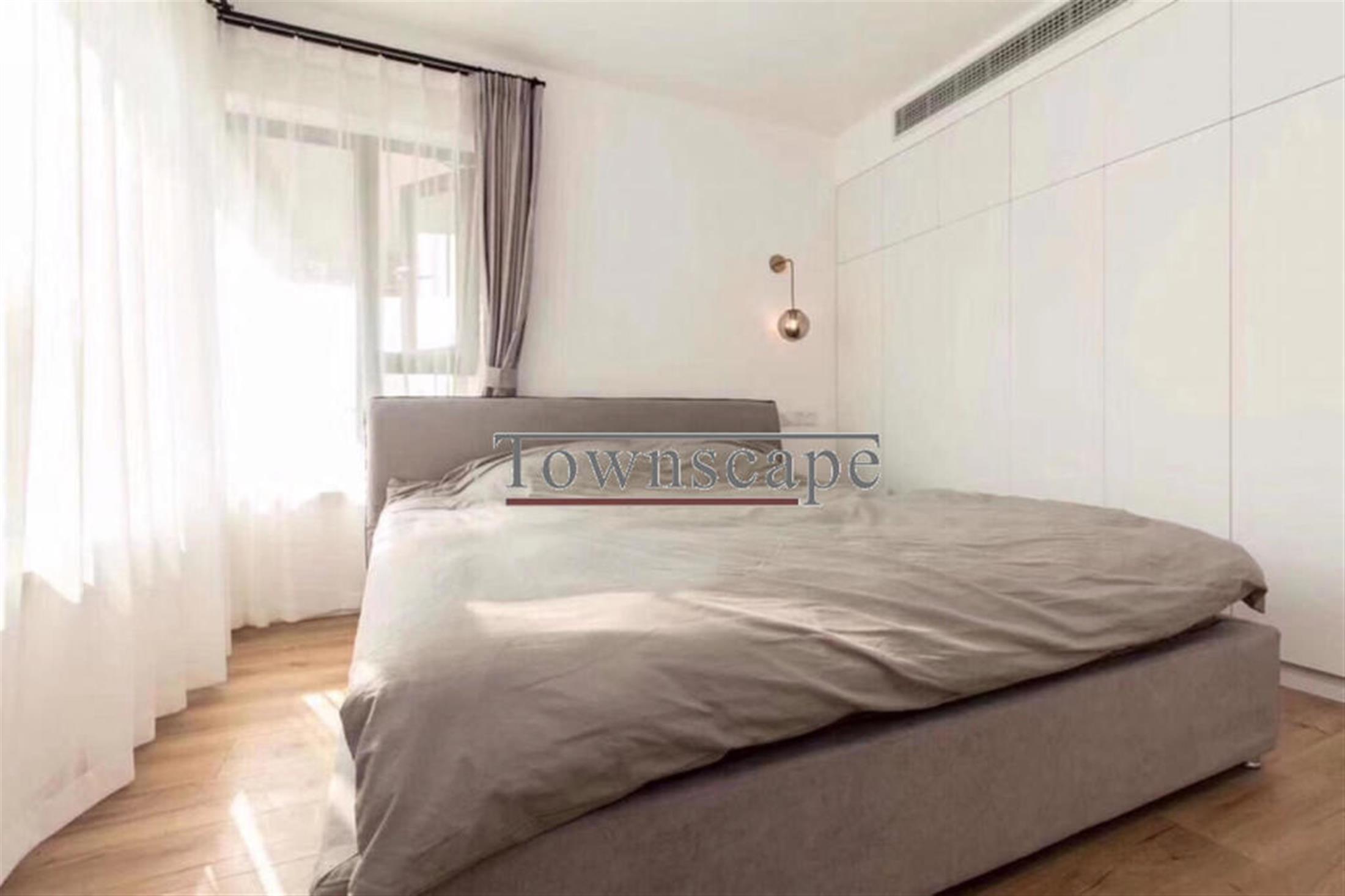 Sunny bedroom Spacious Renovated FFC Courtyards Apartment w Great Views for Rent in Shanghai
