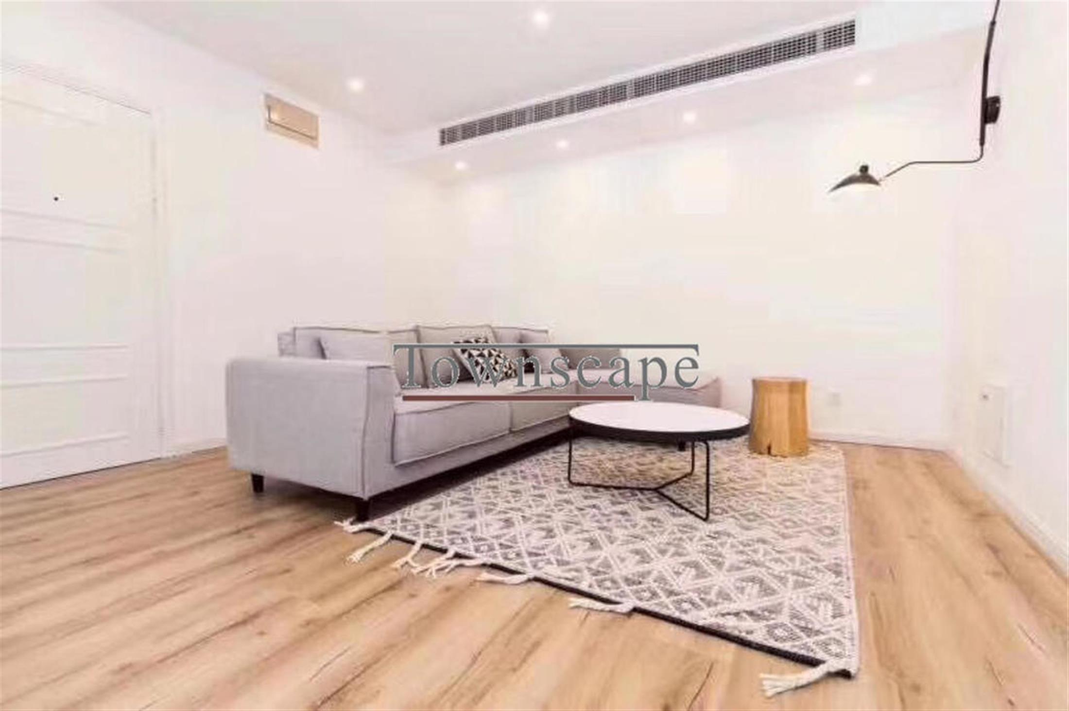 Spacious Living Room Spacious Renovated FFC Courtyards Apartment w Great Views for Rent in Shanghai