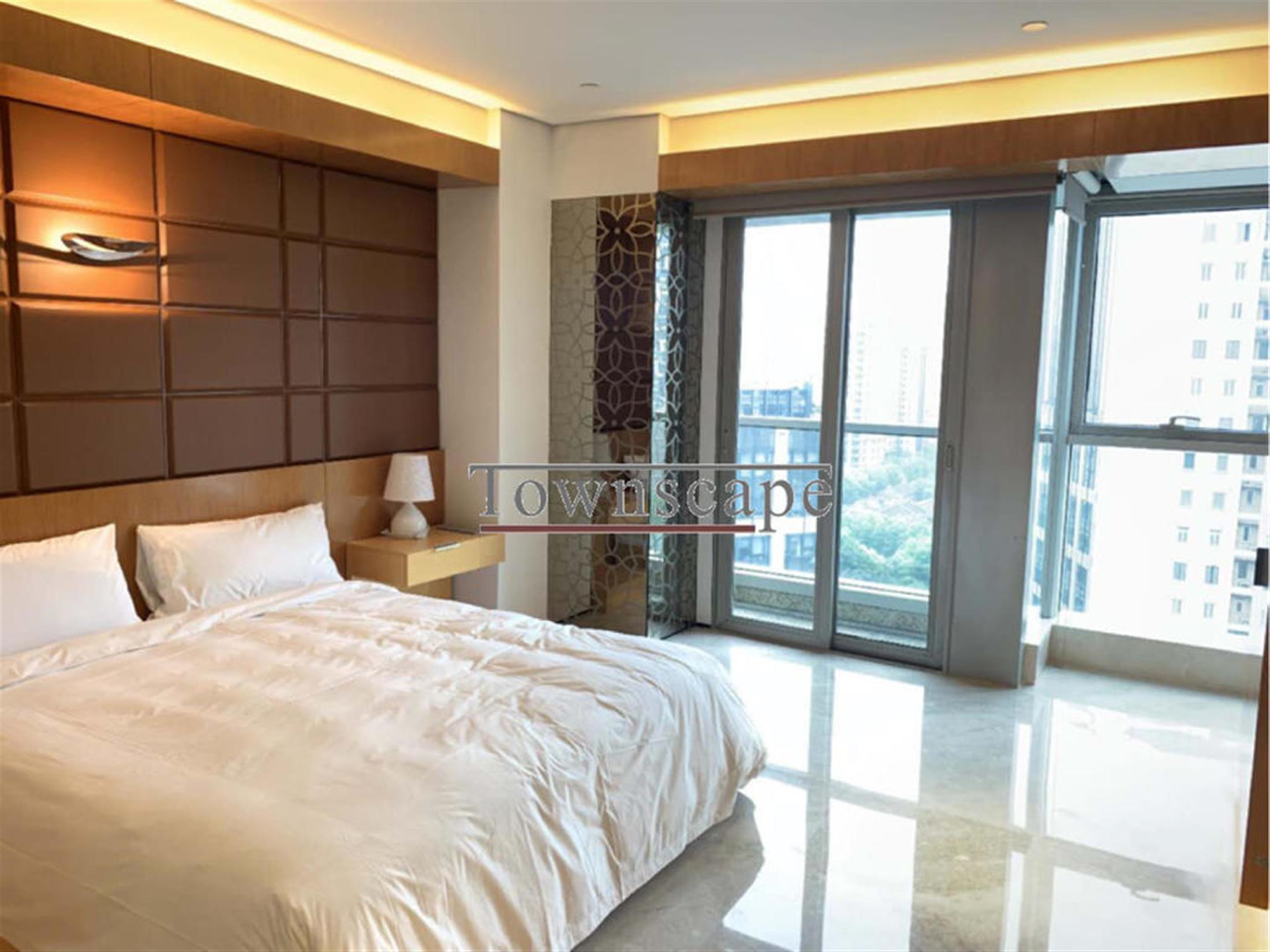 Sunny Bedroom Ultra-Lux Apartment in Top-end XTD Baccarat Residences for Rent in Shanghai