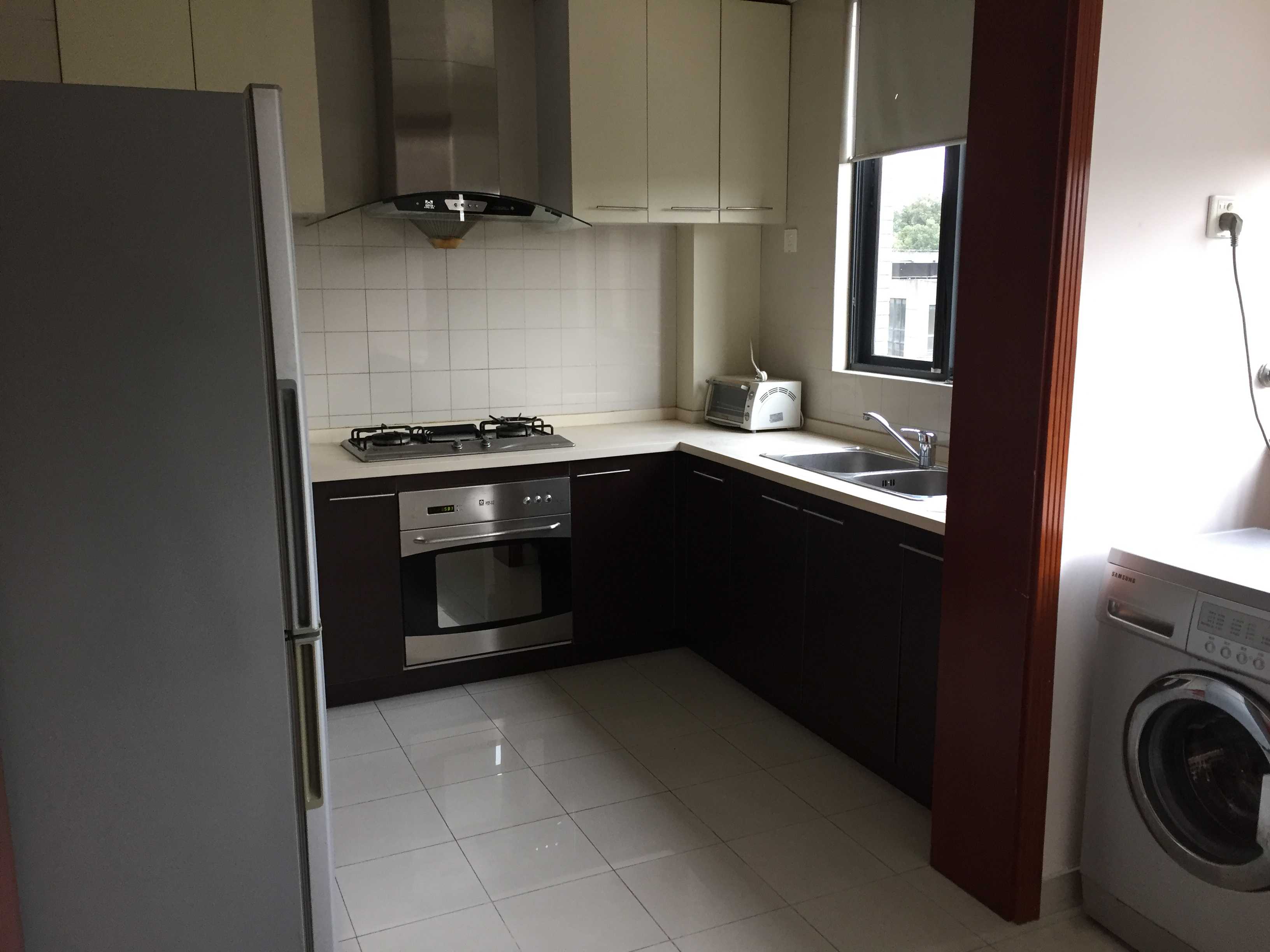large kitchen Good Price, Bright Spacious Apartment for Rent near Shanghai Zoo