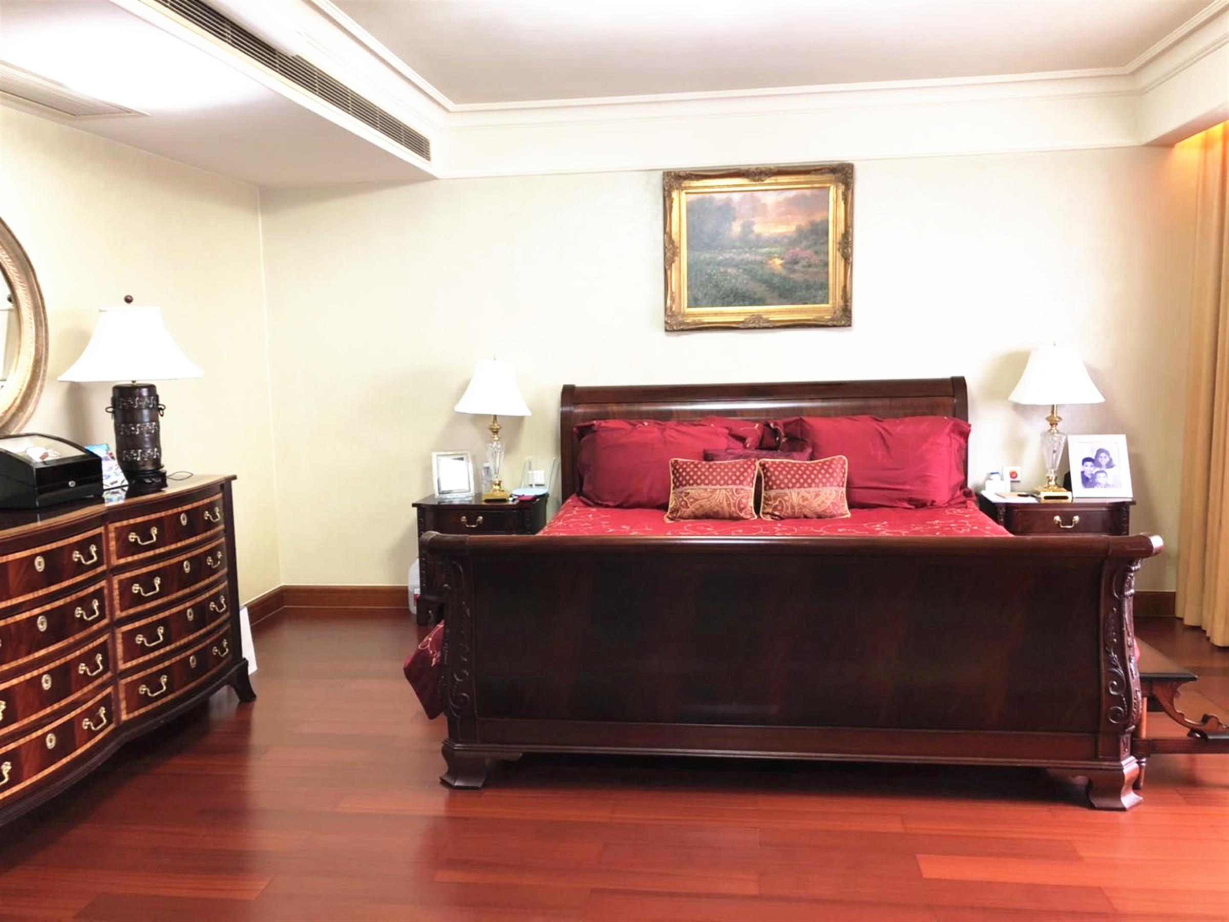 Beautiful hardwood floor Ultra Lux Uber Spacious LJZ Shanghai Apartment for Rent