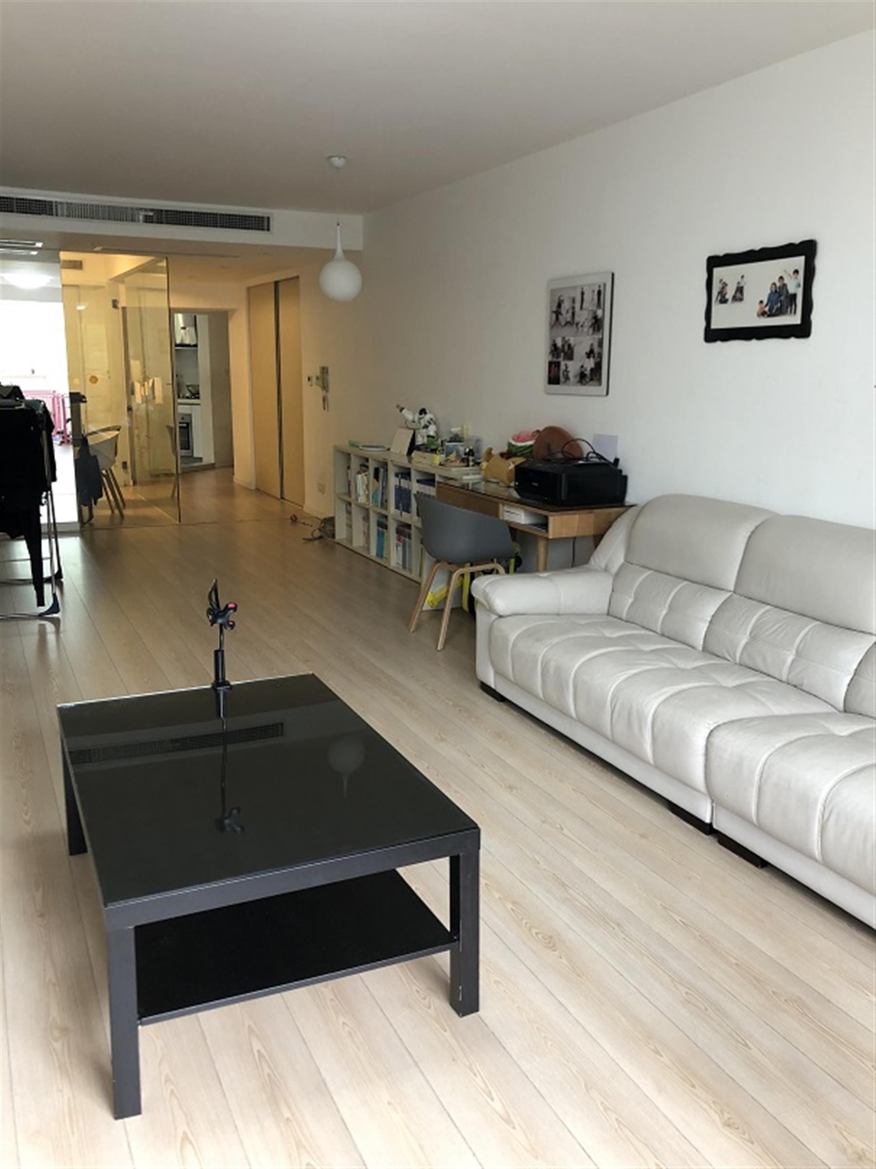 Open living room Comfortable Bright Spacious Gubei Apt nr Intl Schools for Rent in Shanghai
