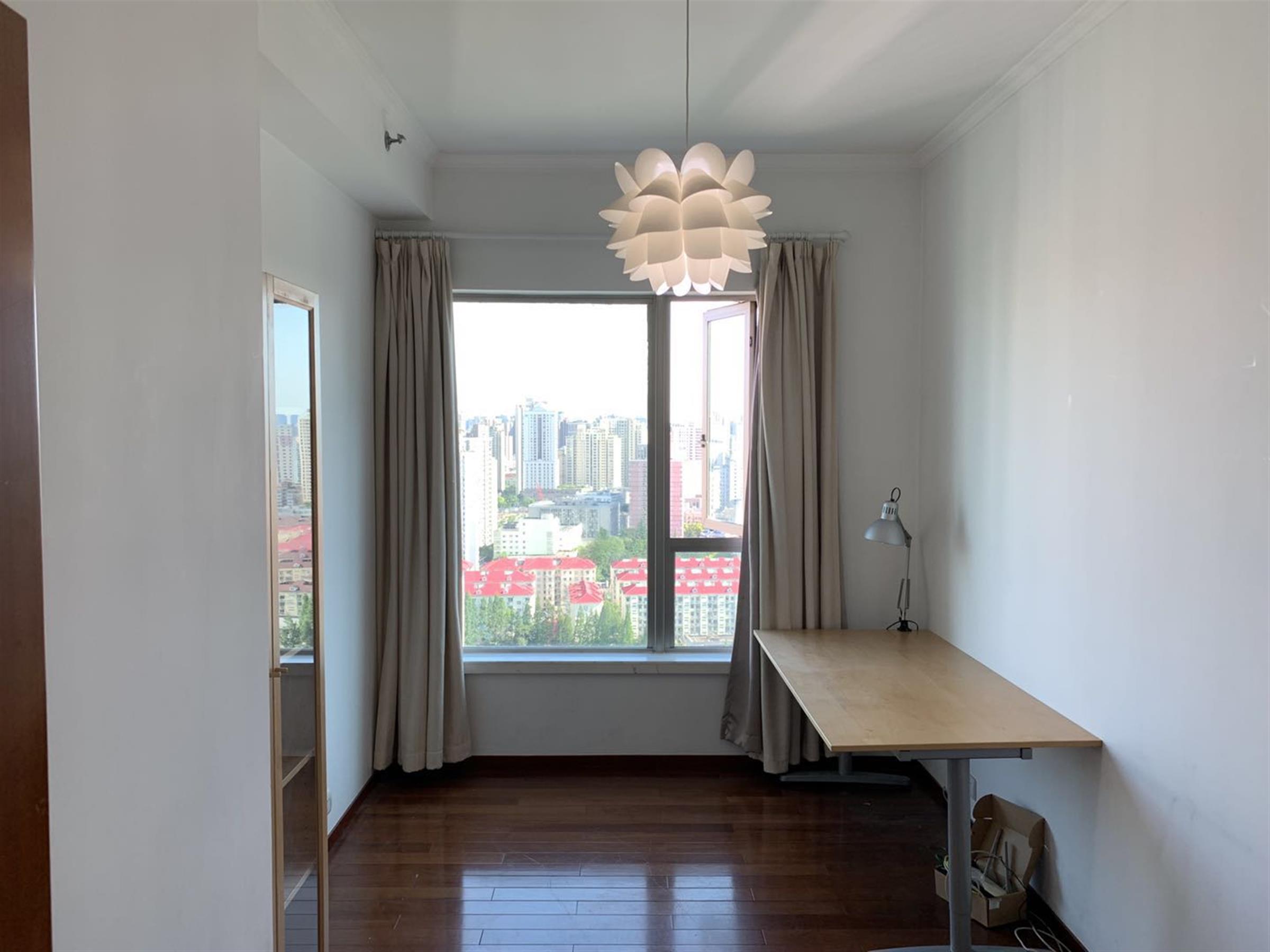 nice view Bright Large Apartment w Great Views in Xujiahui Shanghai for Rent