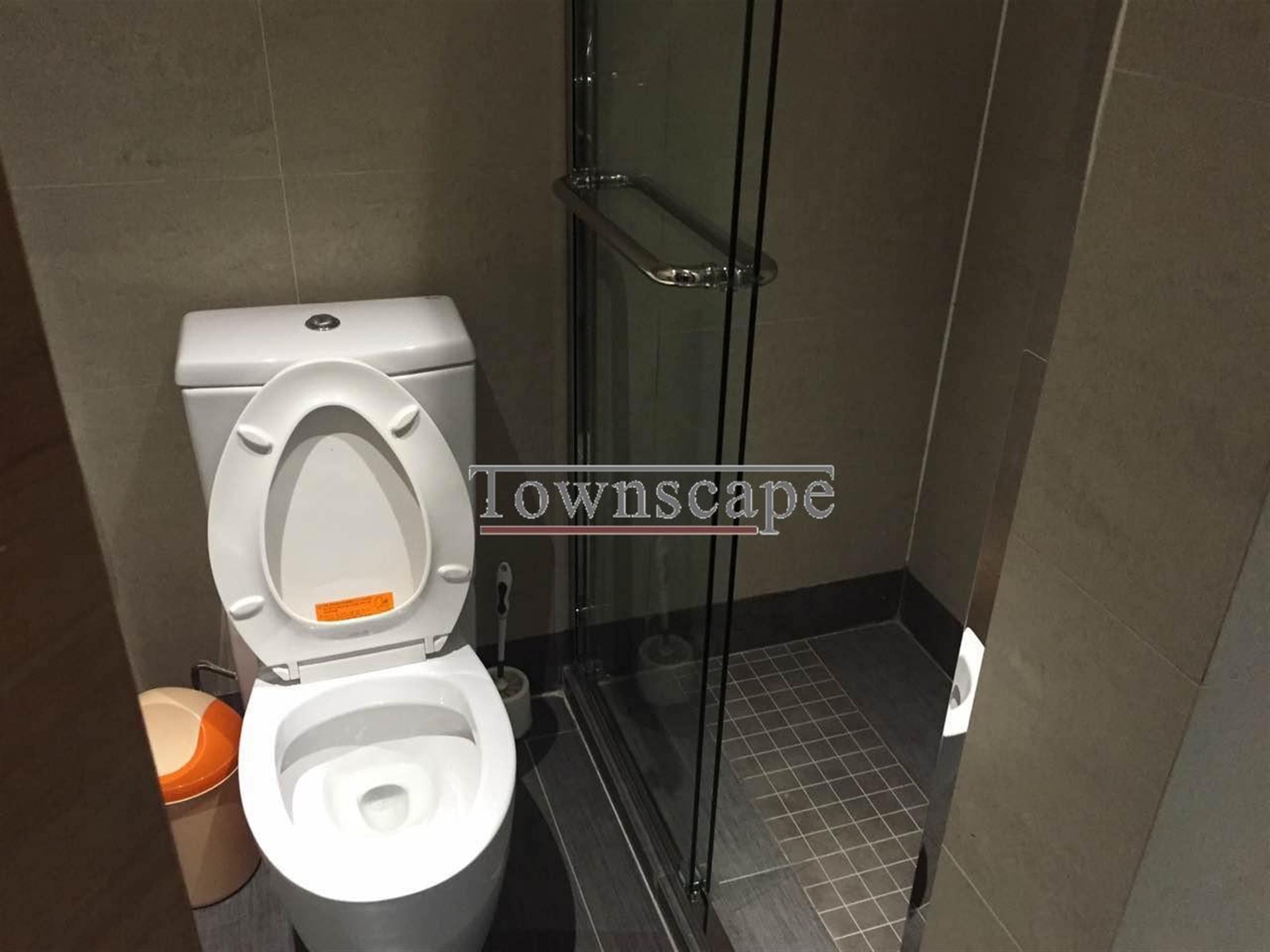 nice shower Large Xujiahui Apartment w 2 Balconies & Great Views