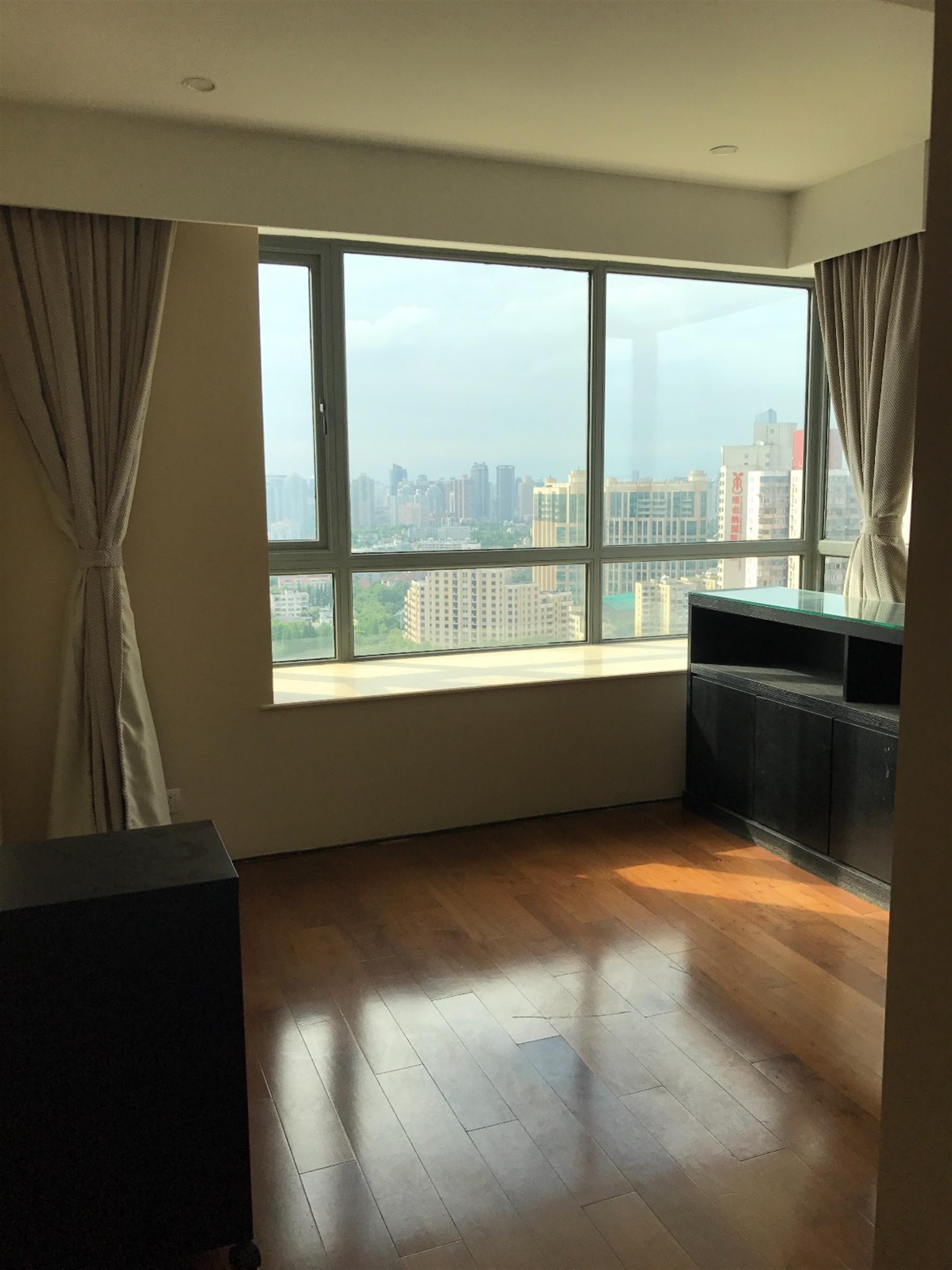 laege room Large Xujiahui Apartment w 2 Balconies & Great Views