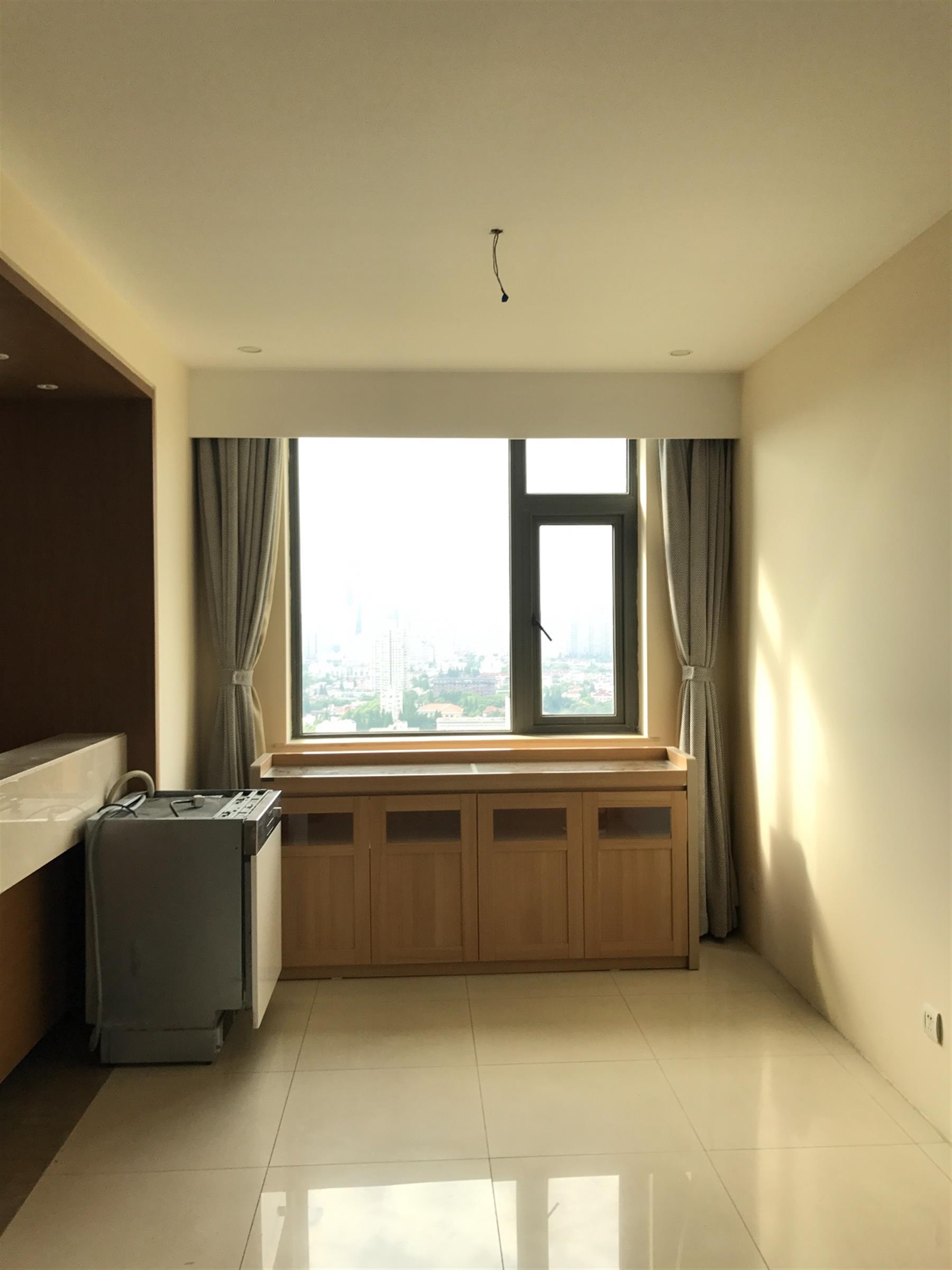 Bright amarble floors Large Xujiahui Apartment w 2 Balconies & Great Views