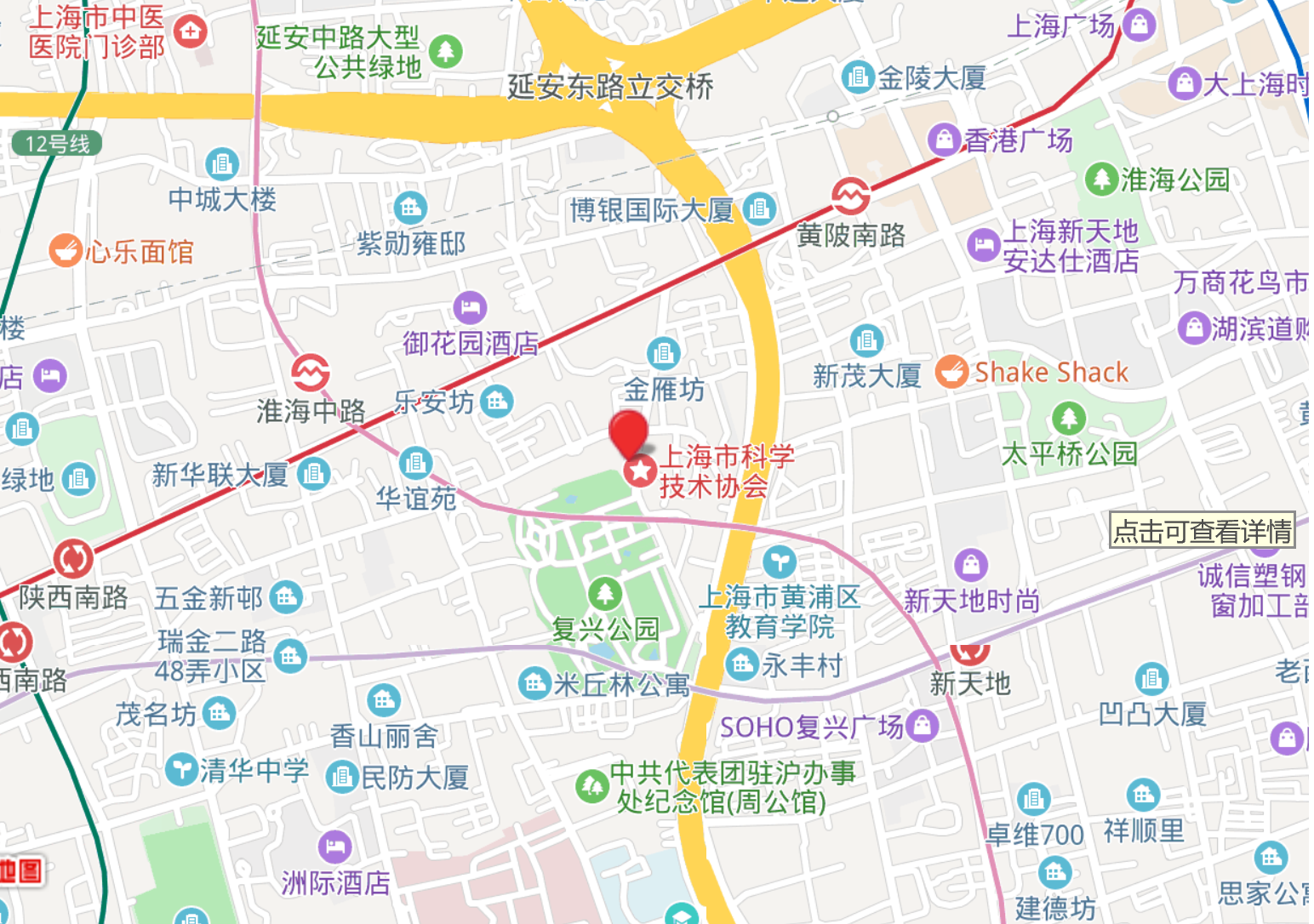 Map Large Sunny FFC Apartment Near Fuxing Park in Art Deco Building for Rent in Shanghai