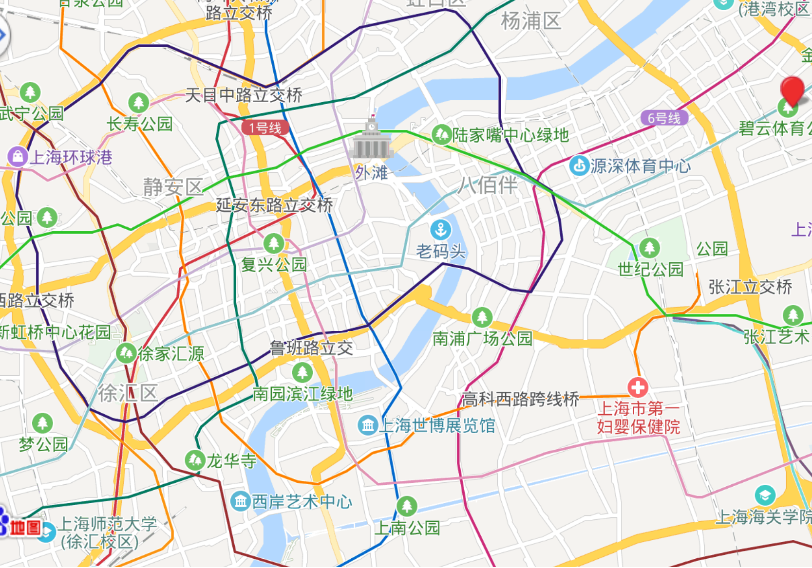 Map Family Living in Uber-Large Green Court Apartment For Rent in Shanghai