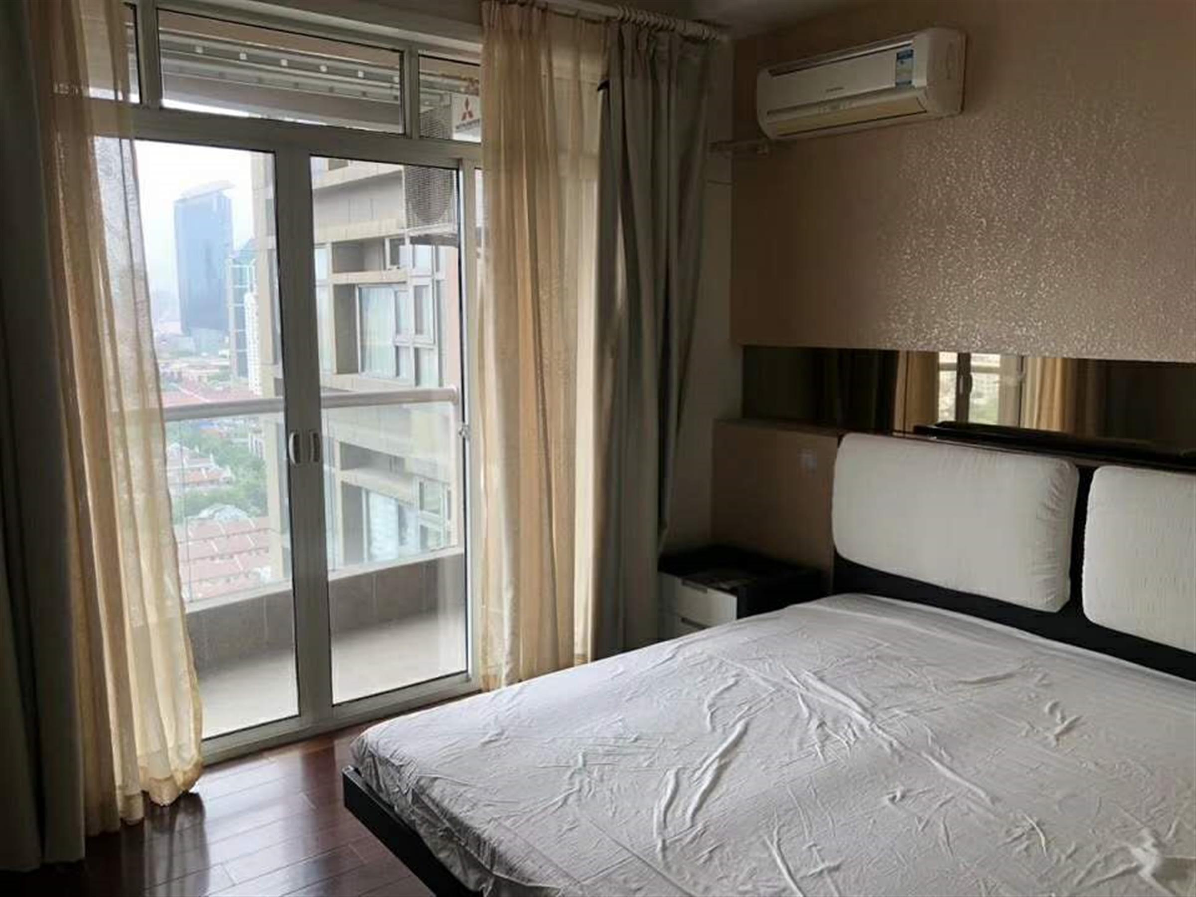 balcony outside bedroom Apartment w Great IAPM Location & View for Rent in Shanghai