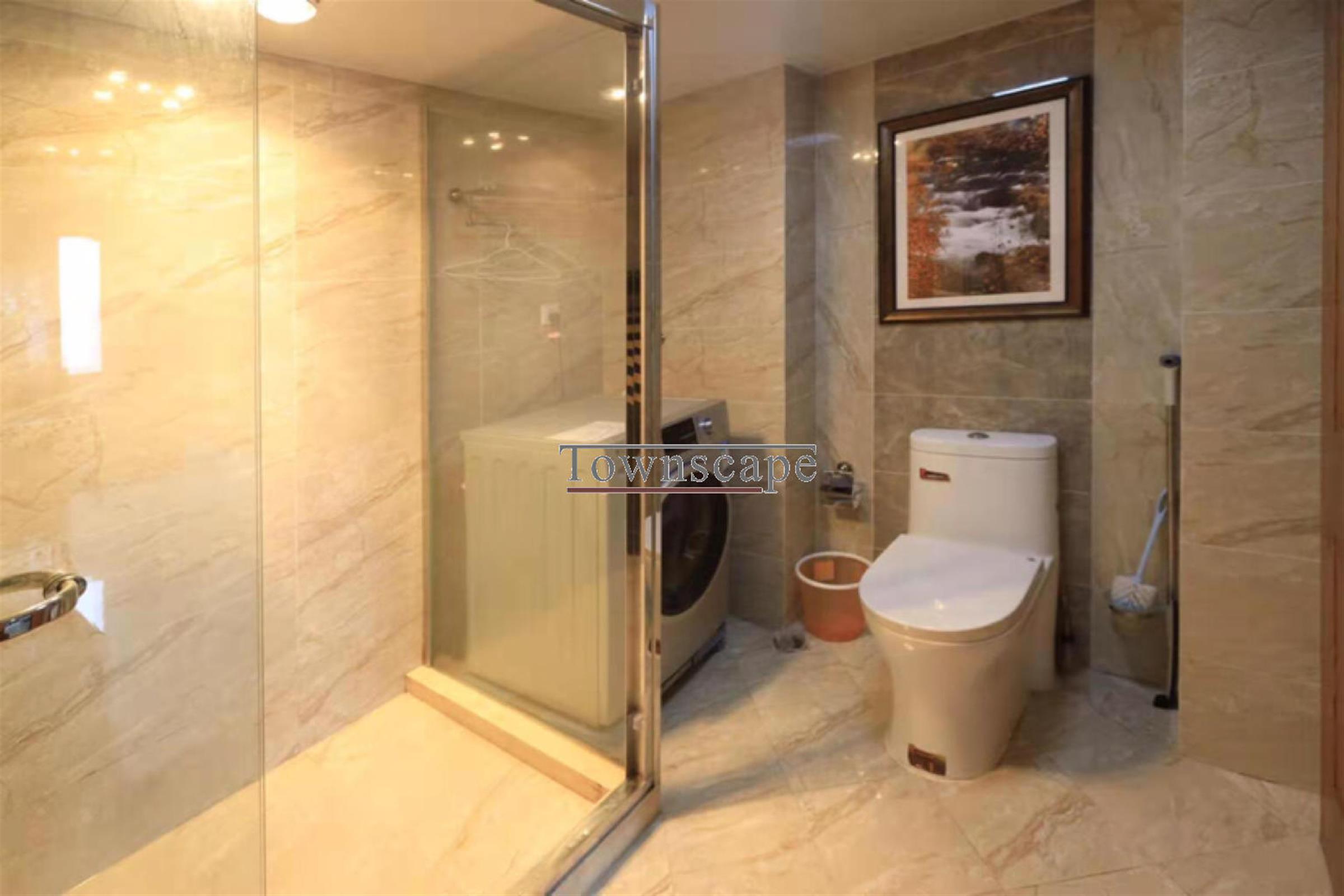 bright bathroom Fabulous Apartment nr Tianzifang & Xintiandi for Rent in Shanghai