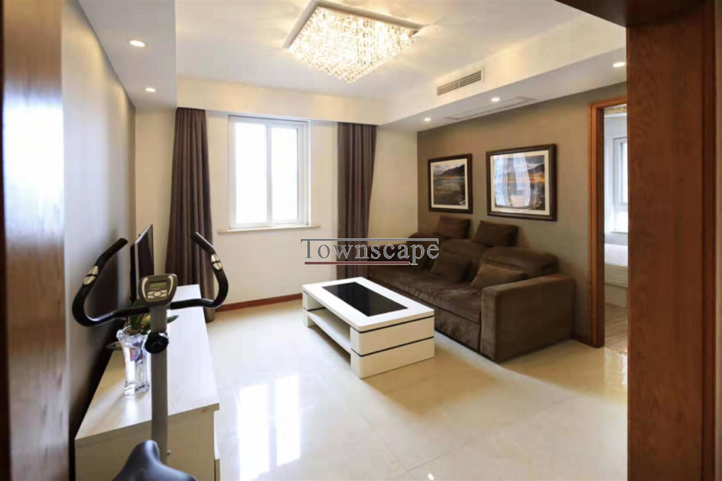 spacious living room Fabulous Apartment nr Tianzifang & Xintiandi for Rent in Shanghai