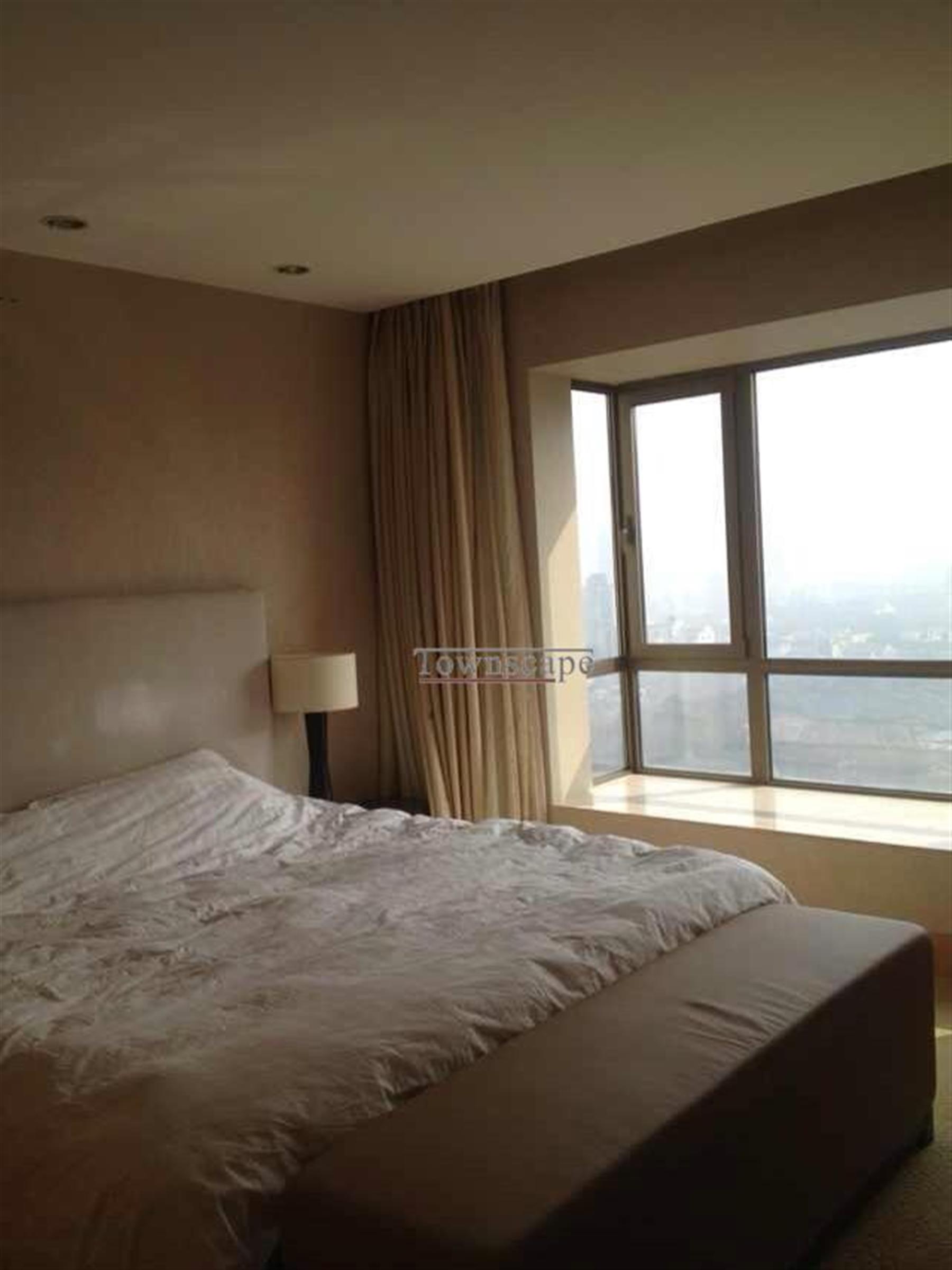 Deep Bay Windows Super-Large Bright Apt in Top-End Central Residence FFC Apartment for Rent in Shanghai