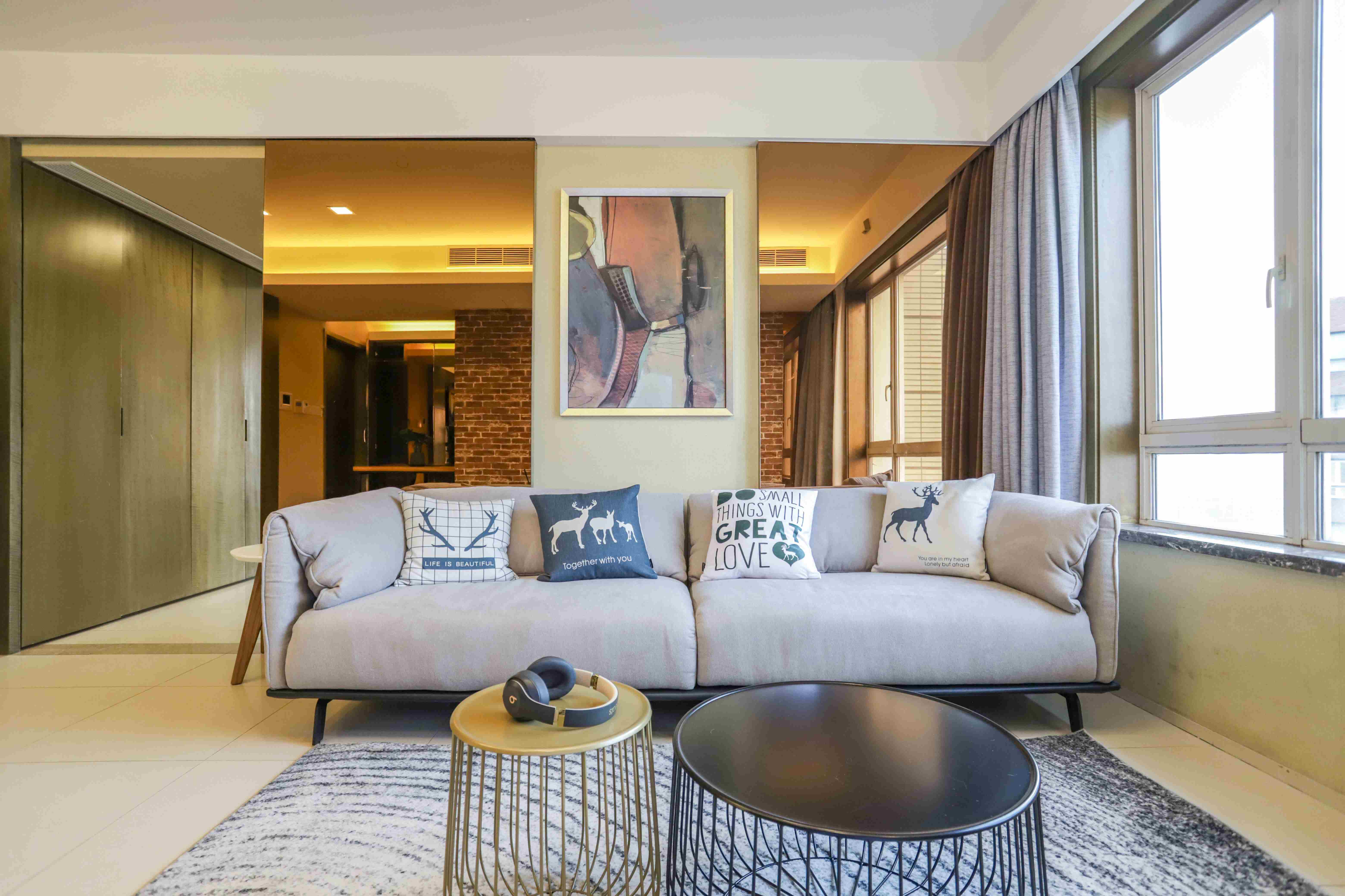 Large Sleek Modern 1BR Apartment for Rent in North Jing’an ShanghaiApartments for Rent in