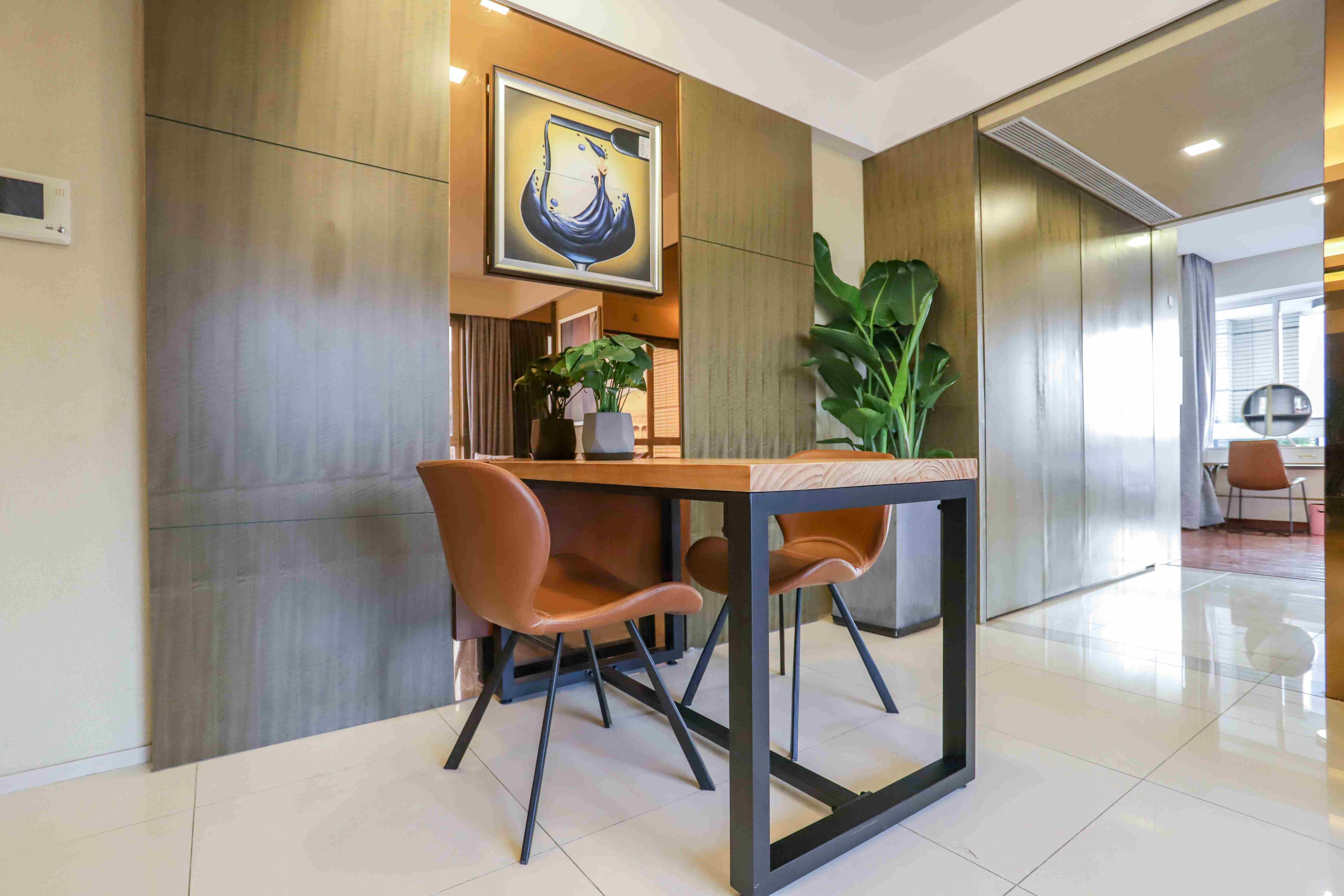 dining area Large Sleek Modern 1BR Apartment for Rent in North Jing’an Shanghai