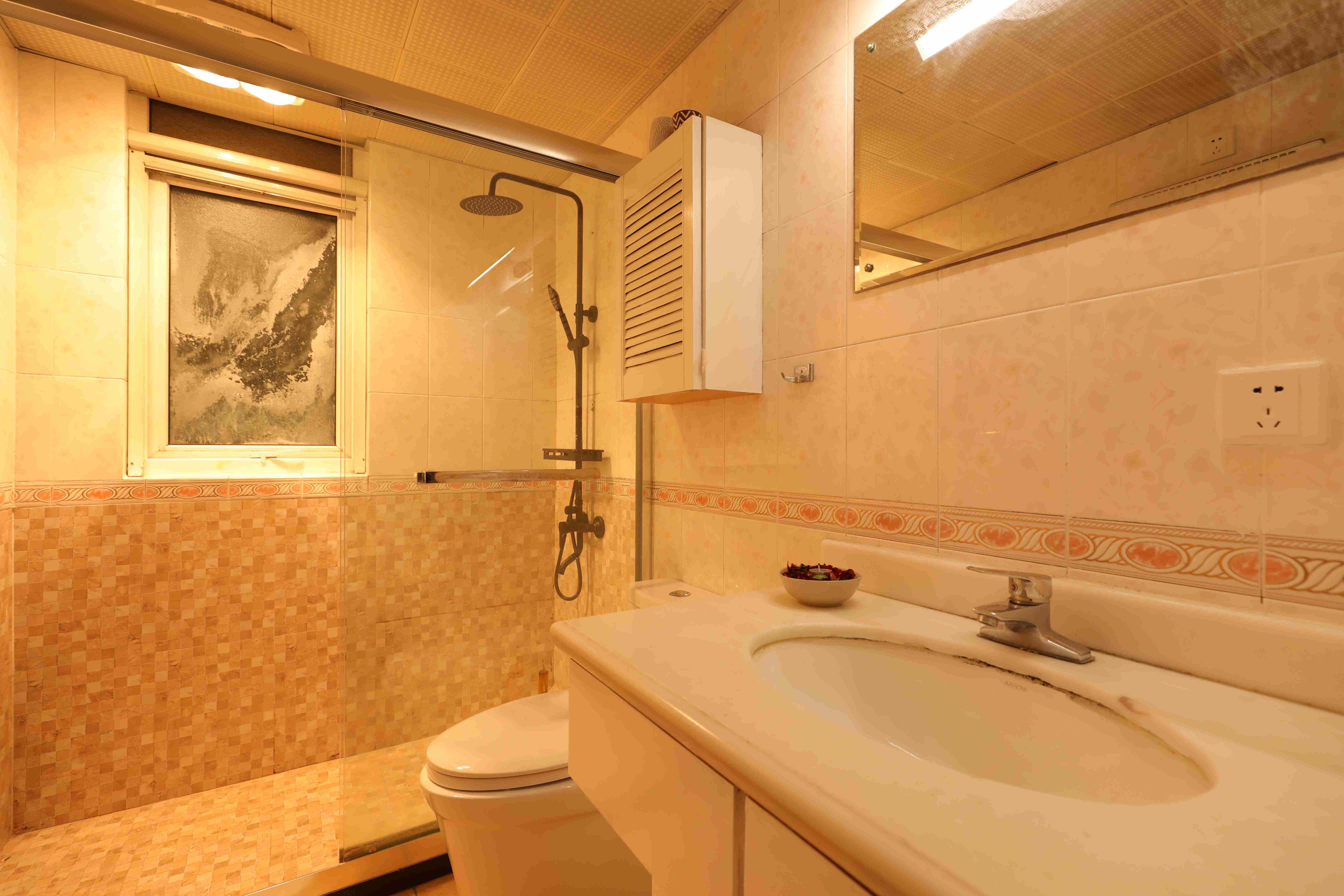 bathroom Spacious New Xujiahui Apartment for Rent in Shanghai